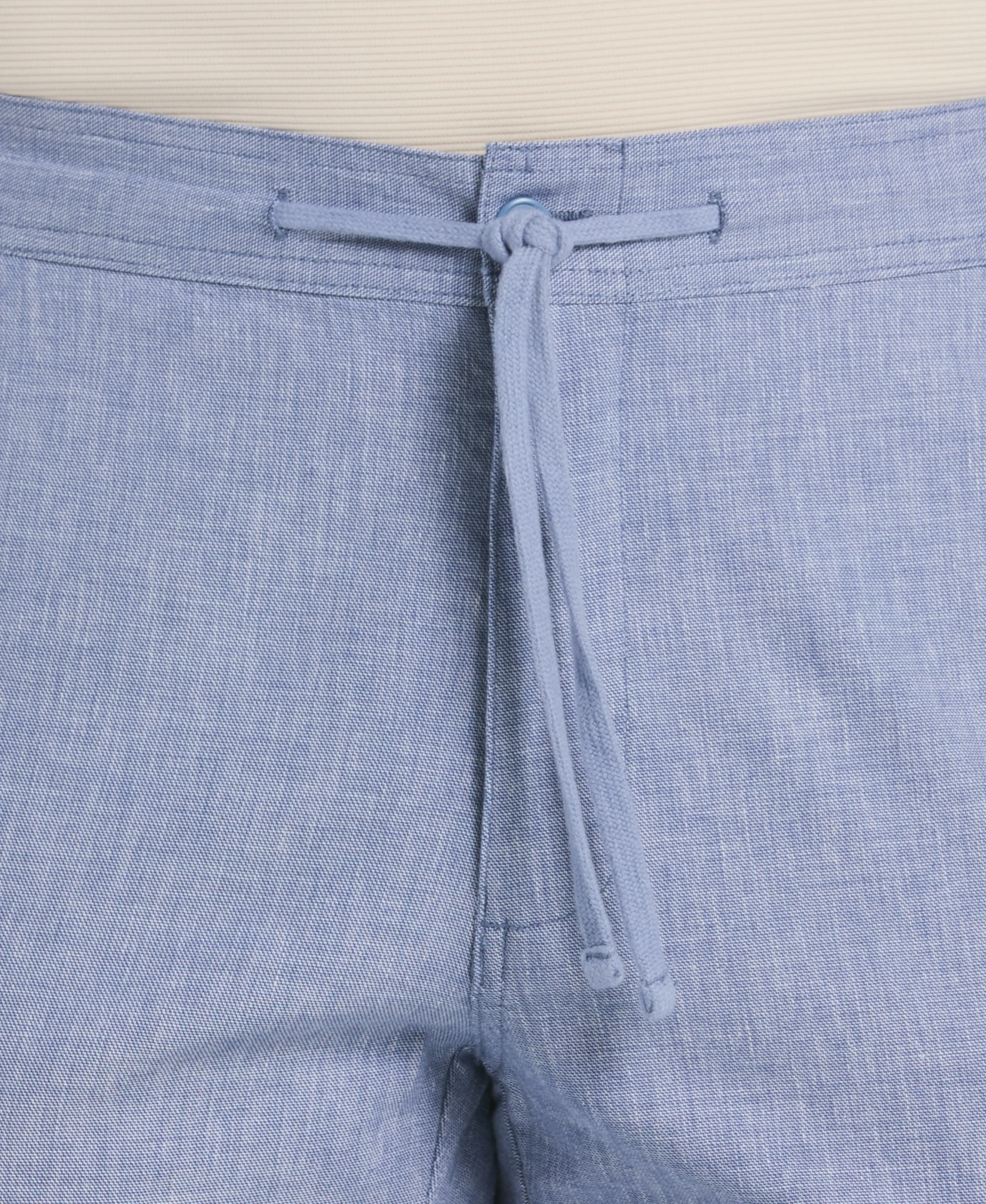 Cotton Linen Blend Stretch Drawstring Pant - Image 4