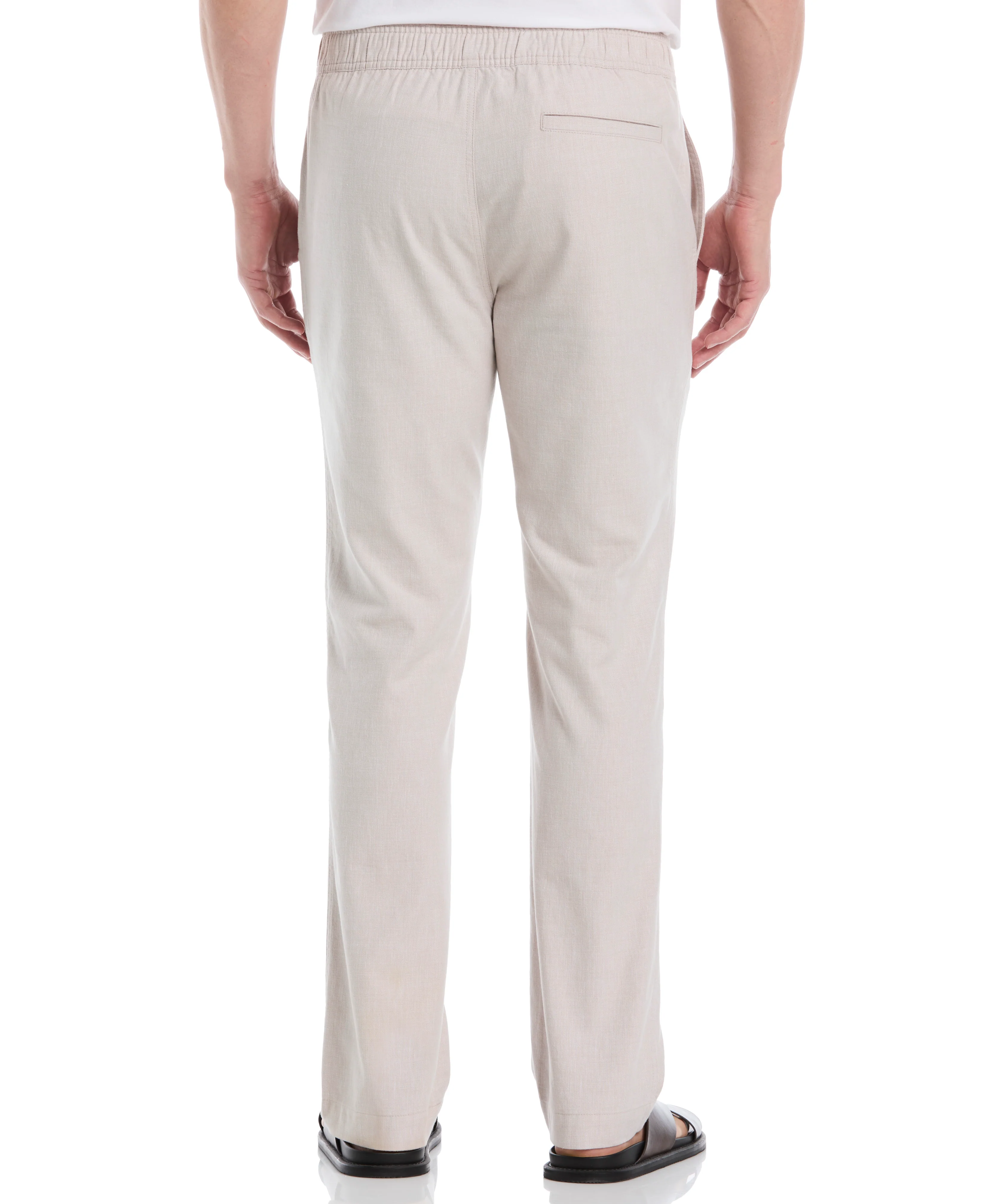 Cotton Linen Blend Stretch Drawstring Pant - Image 6