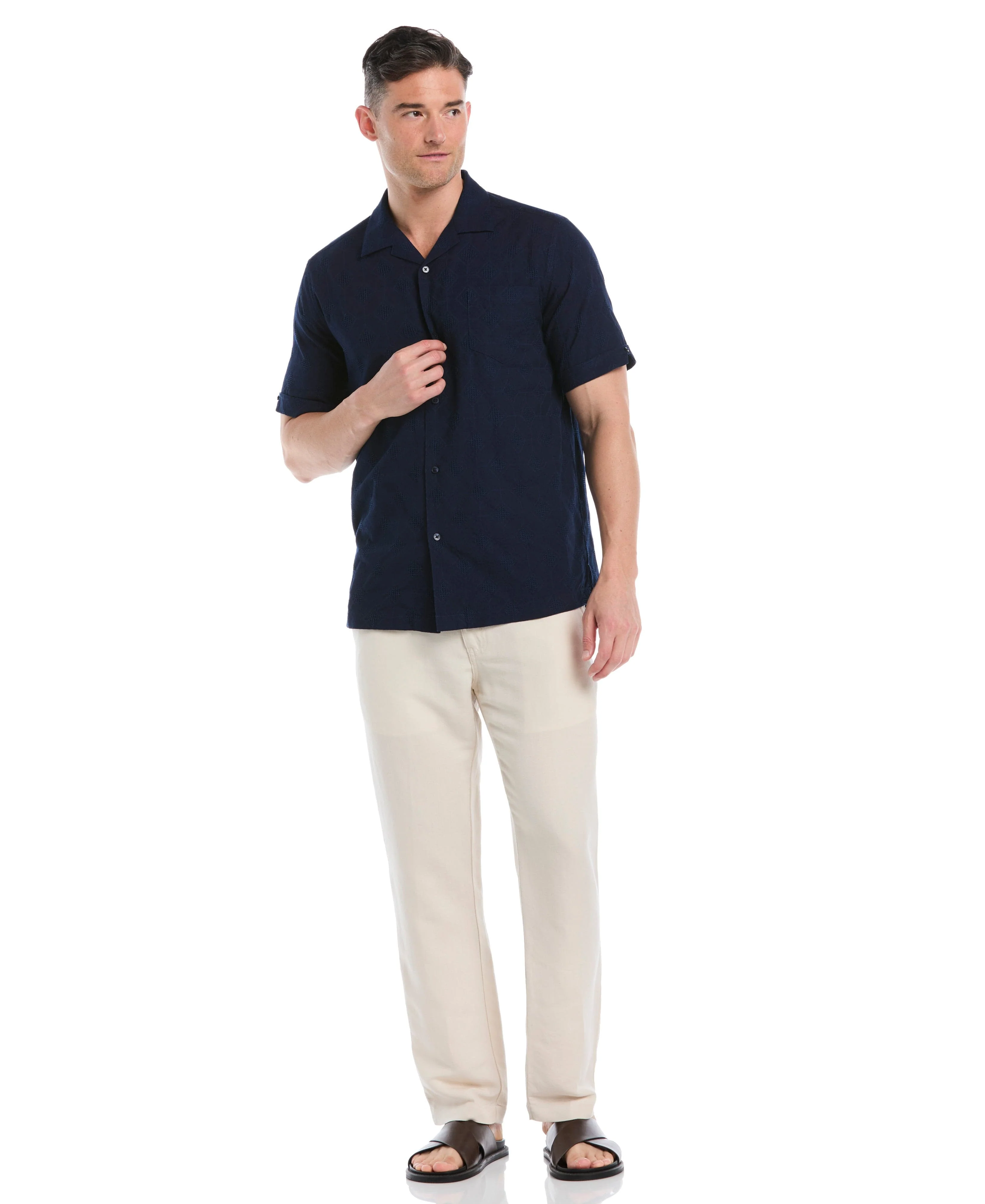 Cotton Medallion Dobby Shirt - Image 5