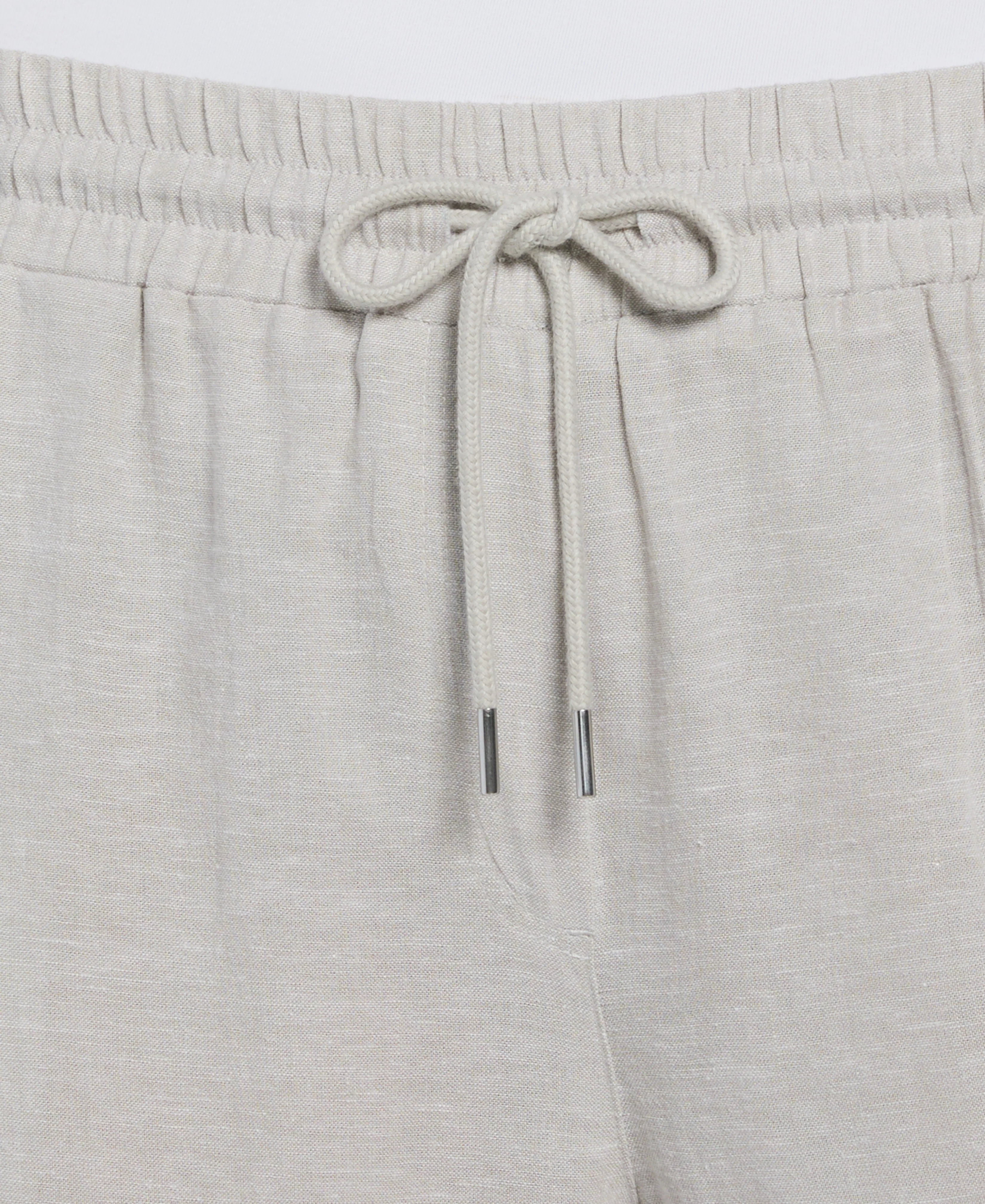 Women's Cross Dyed Linen Blend Wide Leg Drawstring Pant - Image 3