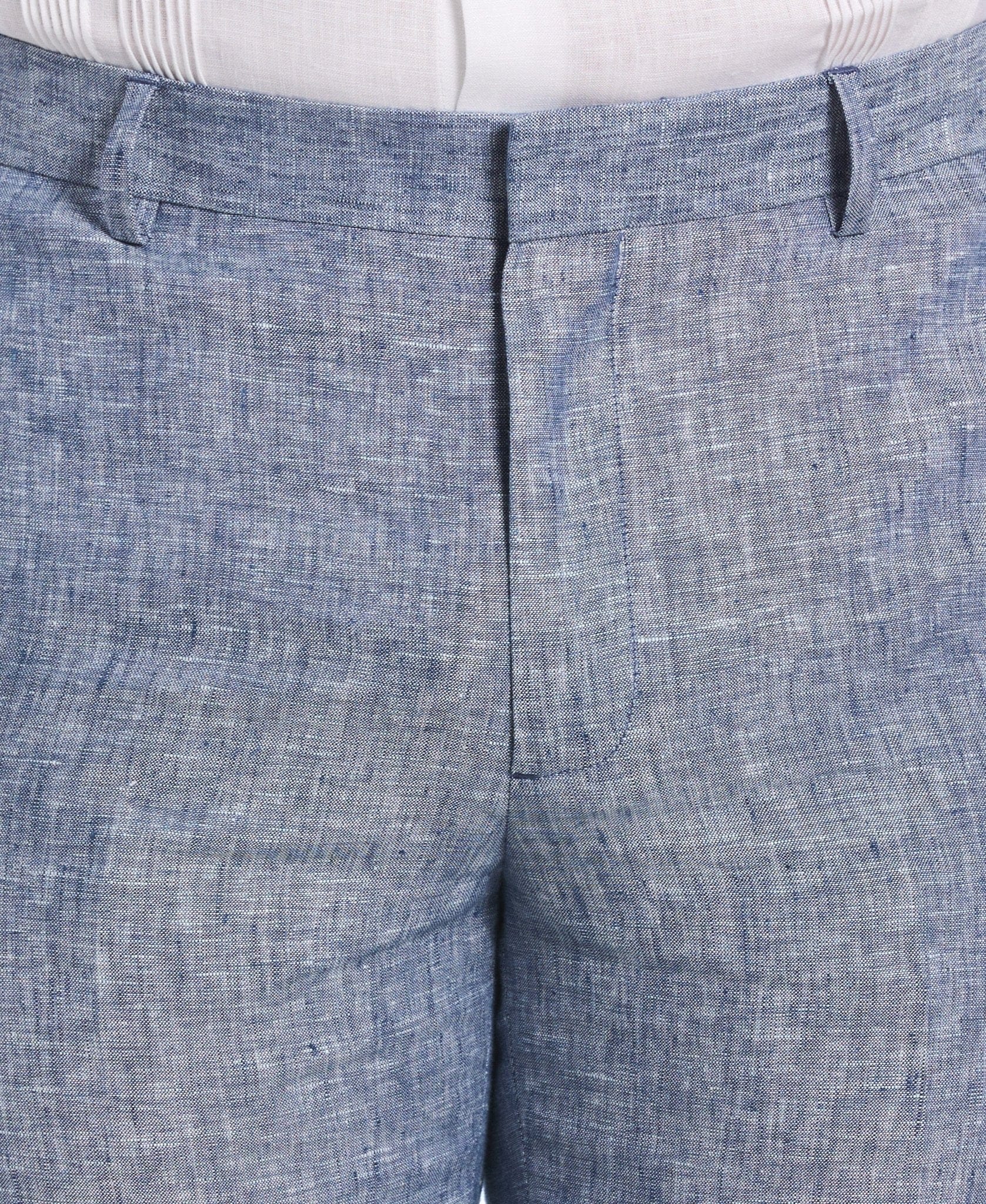 Delave Ensign Blue Linen Suit - Image 10