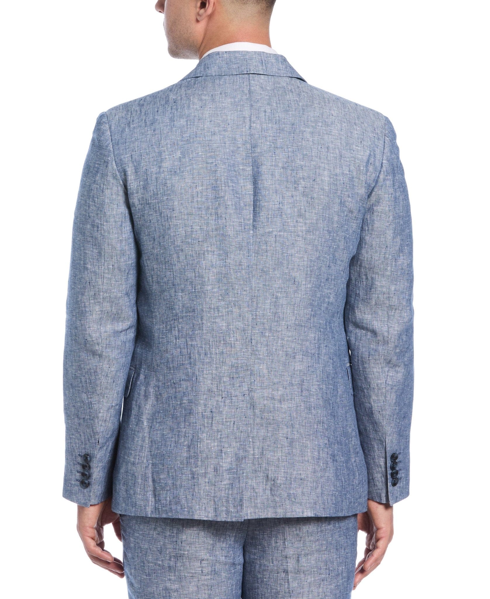 Delave Ensign Blue Linen Suit - Image 5