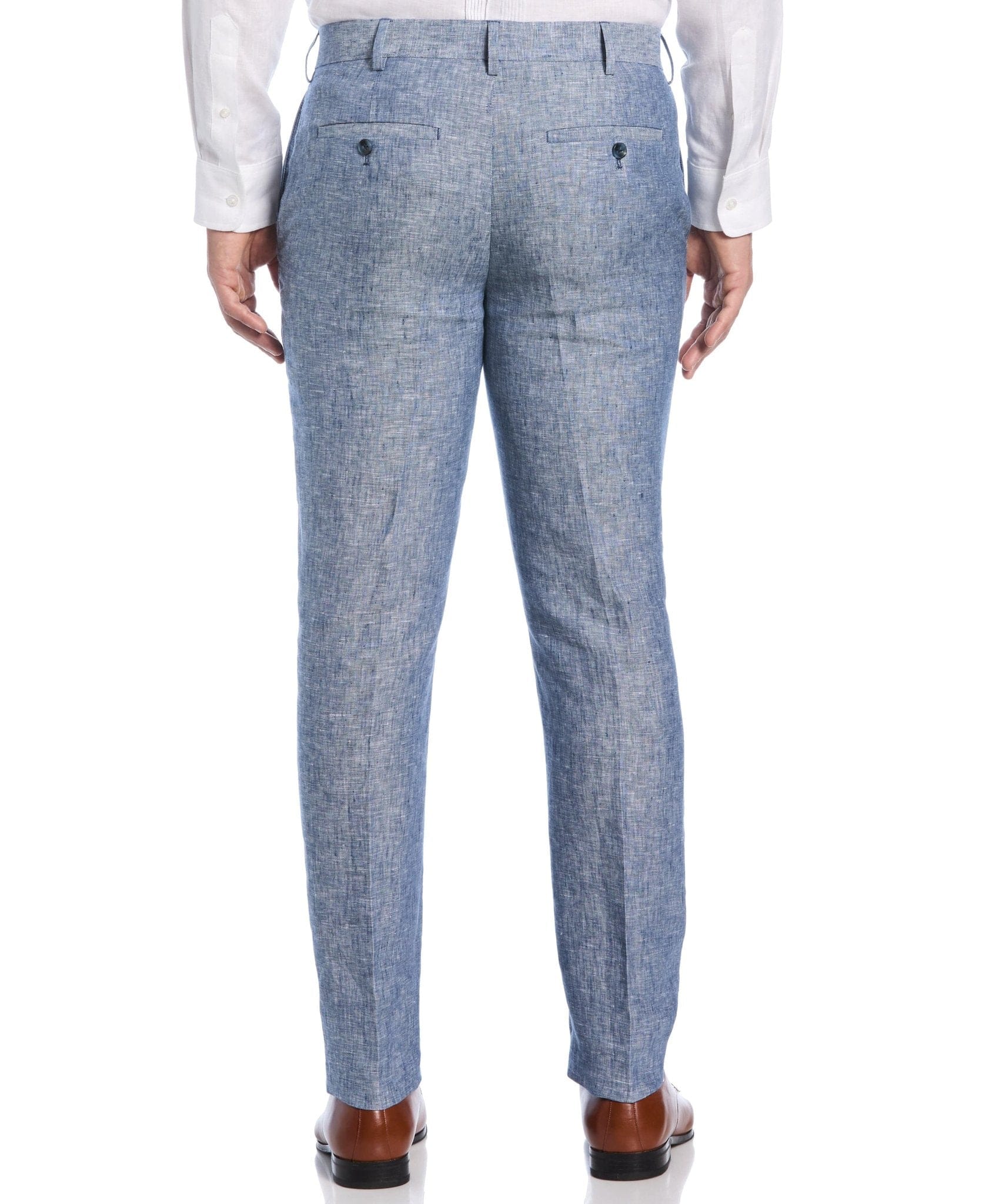 Delave Ensign Blue Linen Suit - Image 9