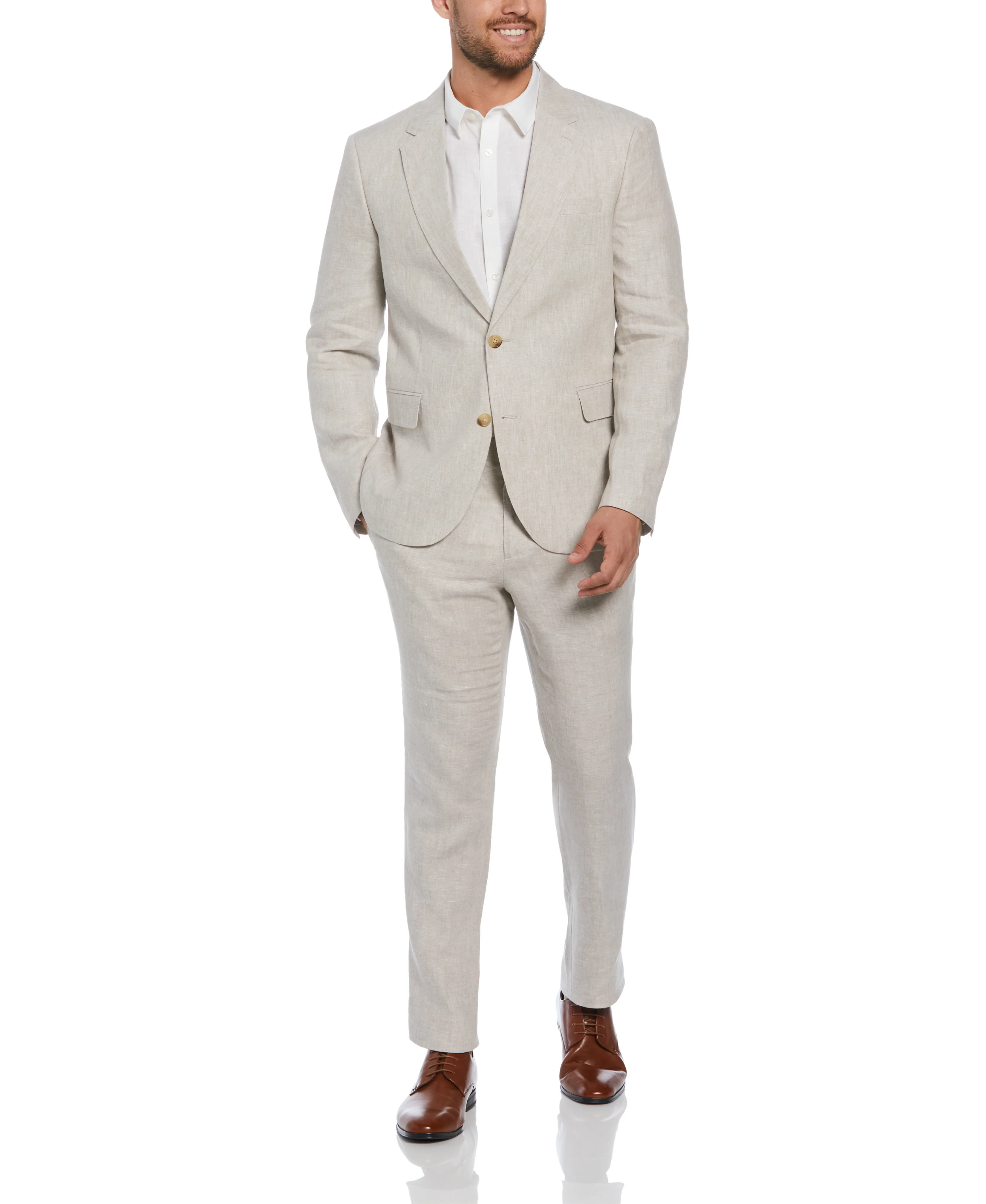 Delave Linen Flat Front Pant - Image 12