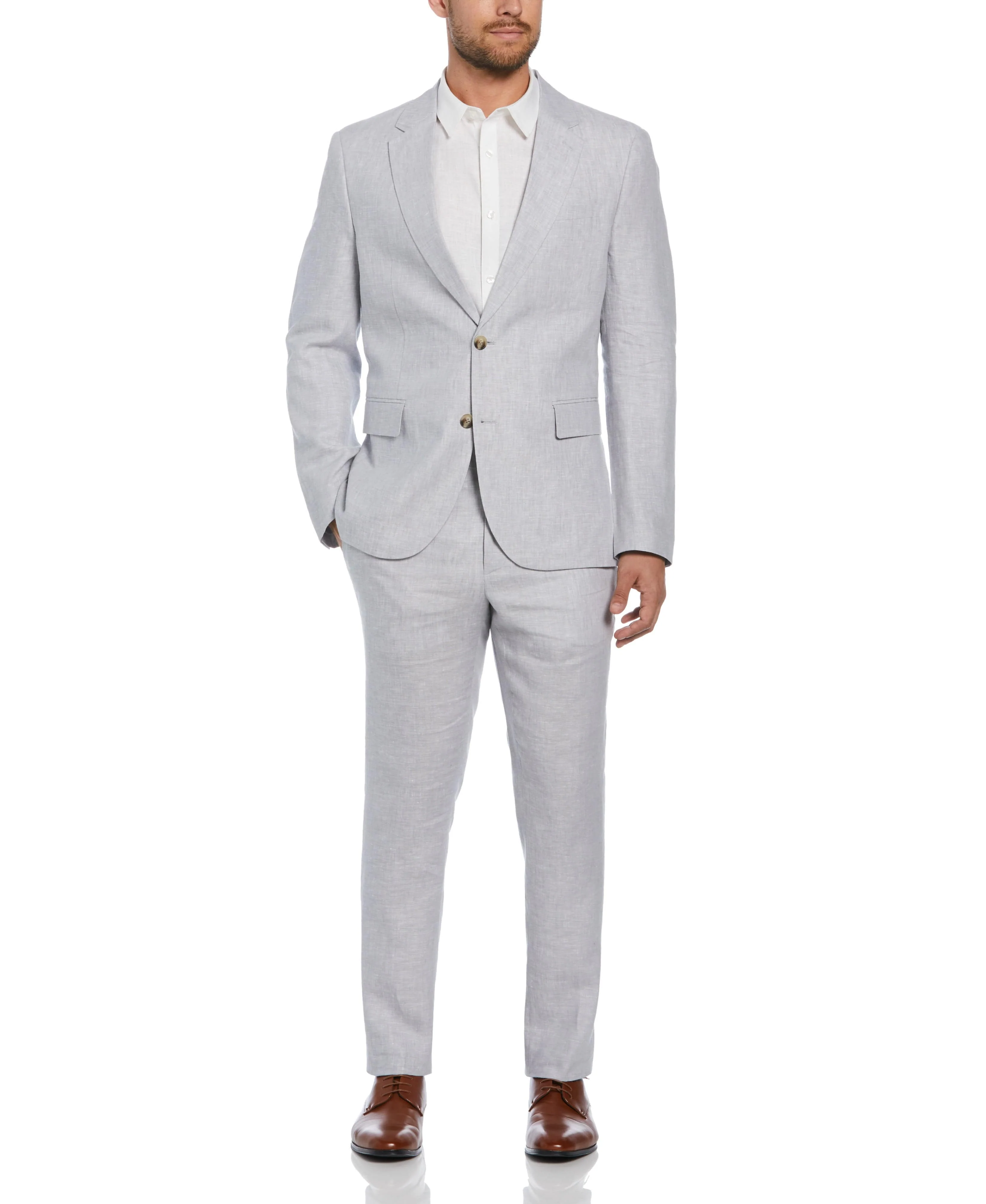 Delave Linen Flat Front Pant - Image 18