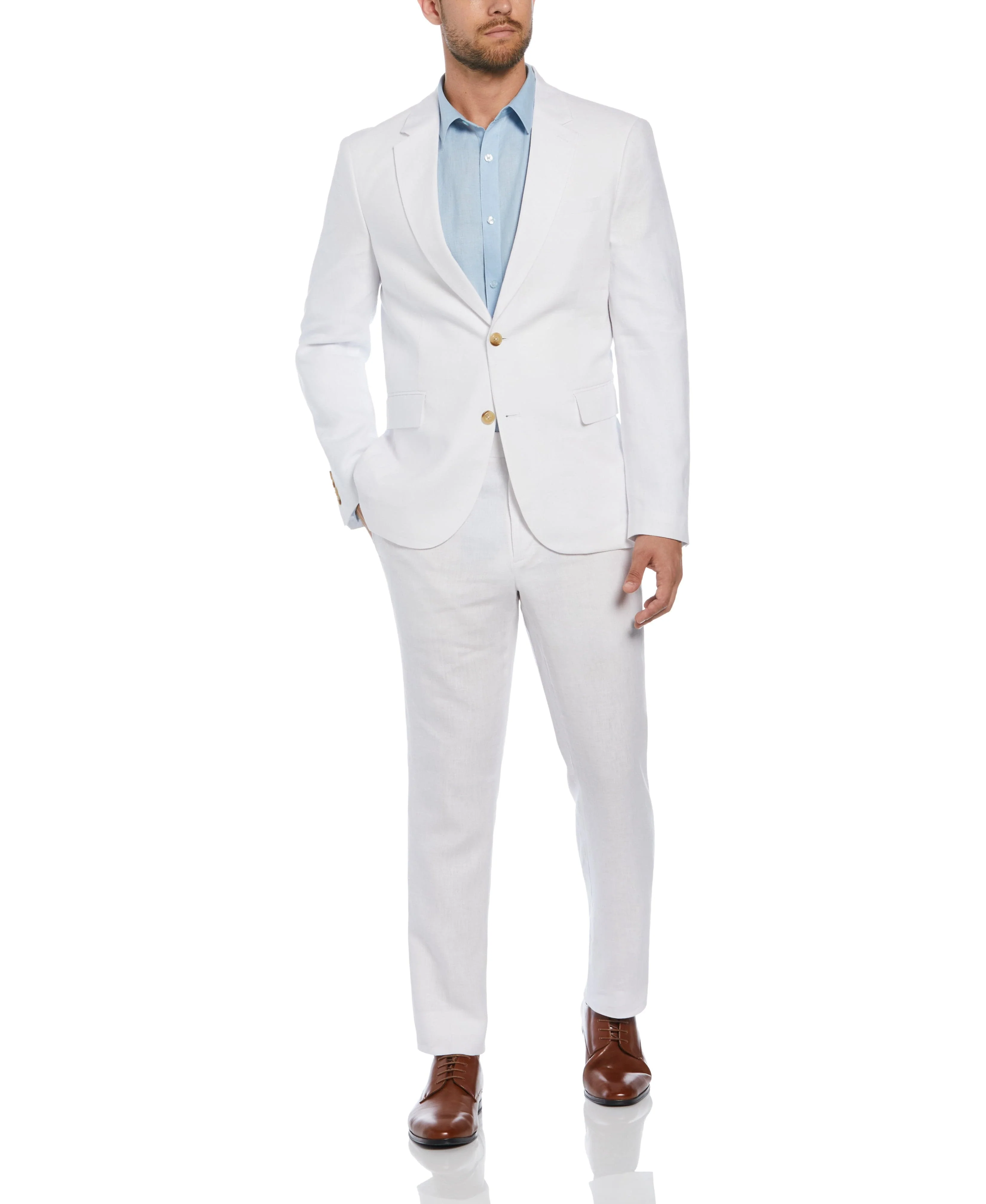 Delave Linen Flat Front Pant - Image 21