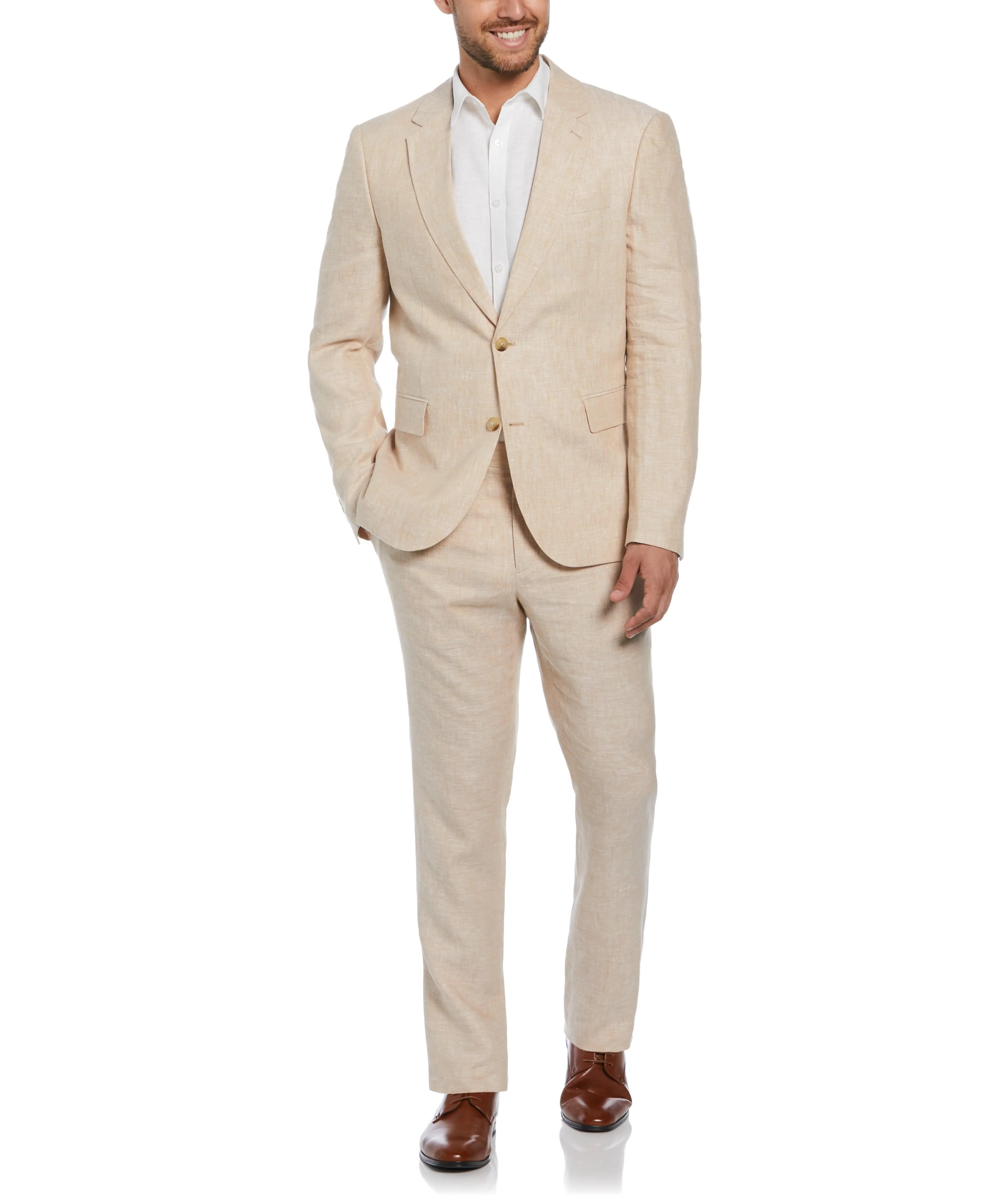 Delave Linen Flat Front Pant - Image 9