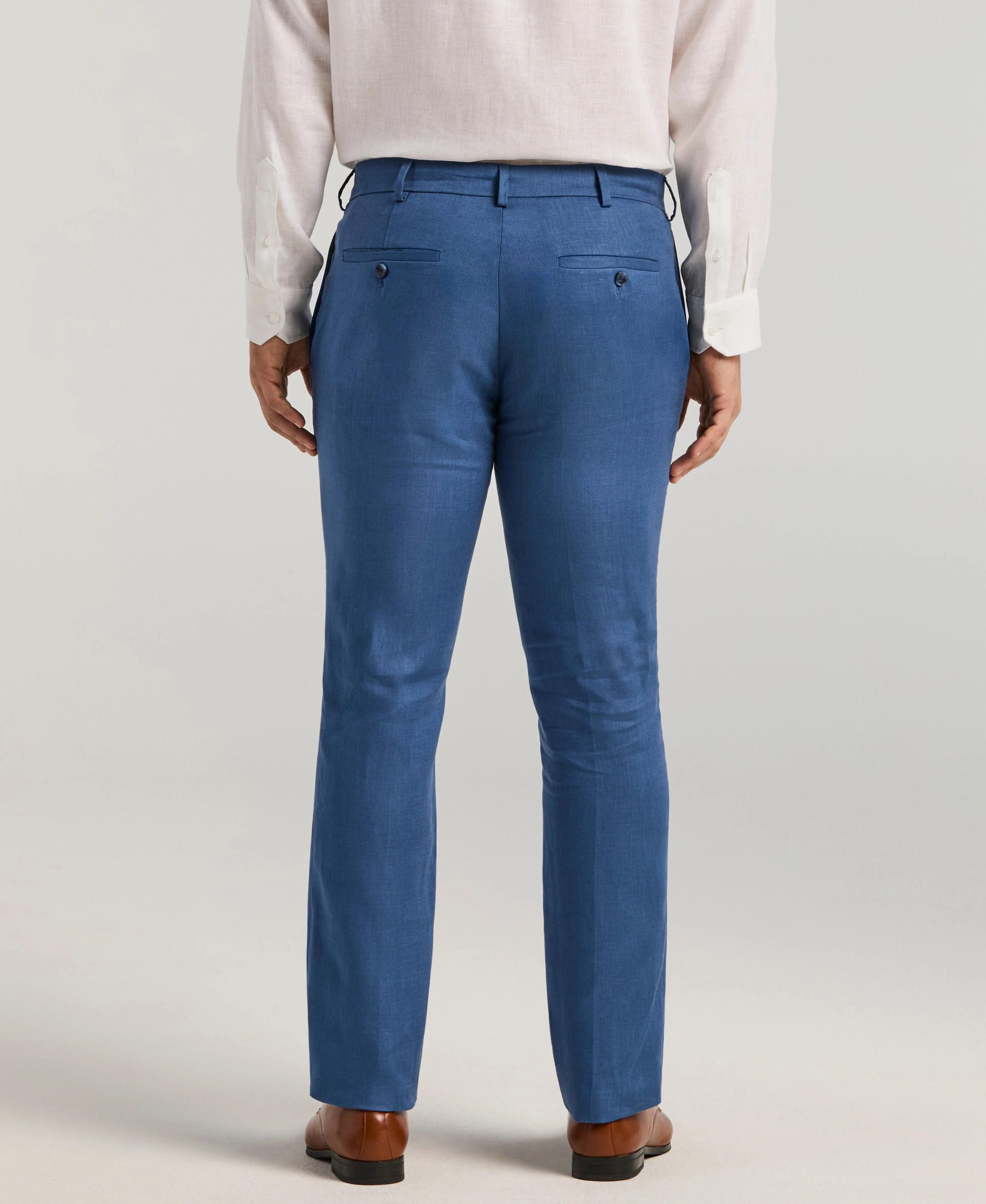 Delave Linen True Navy Suit Set - Image 7