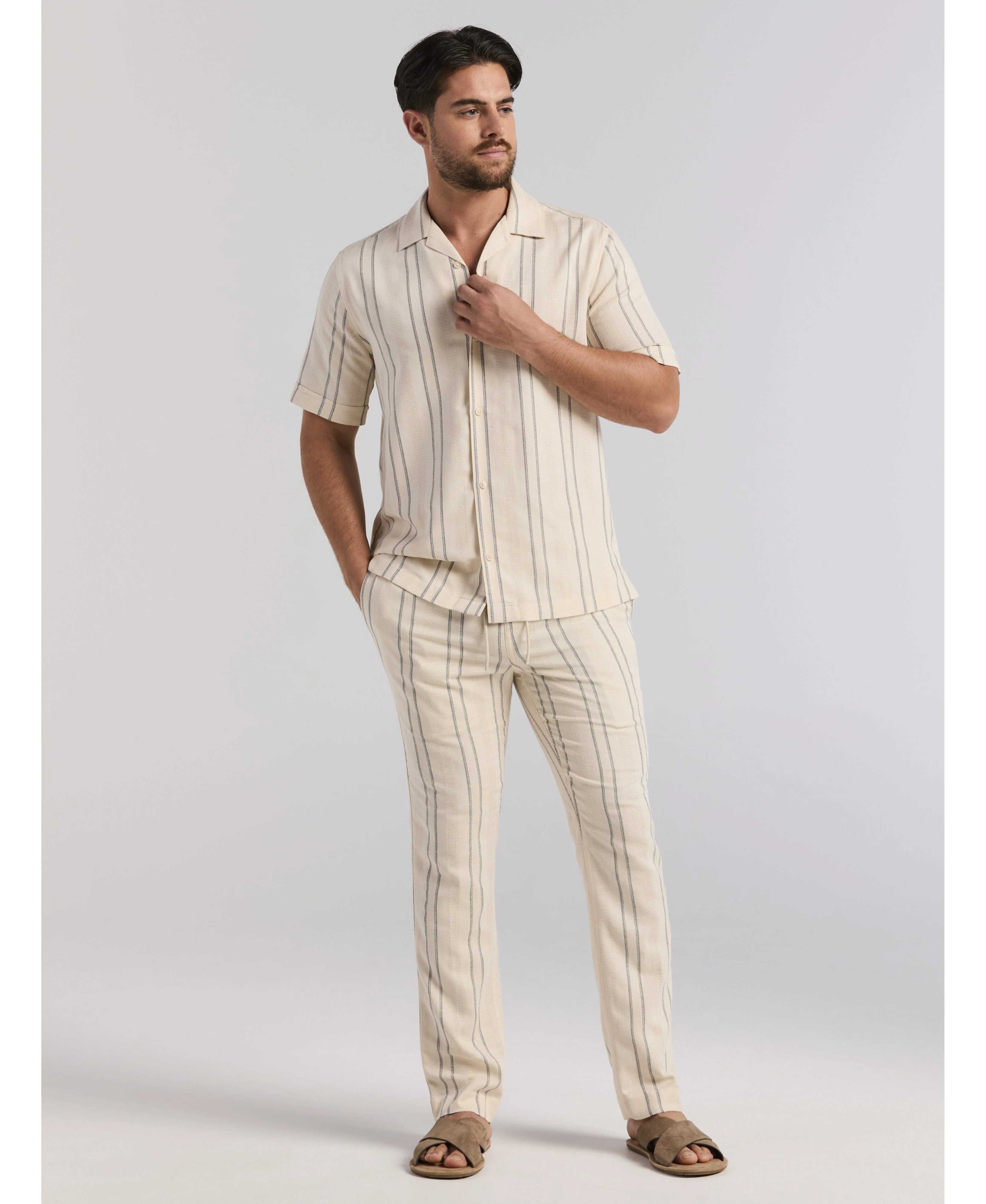 Dobby Stripe Pant - Image 4