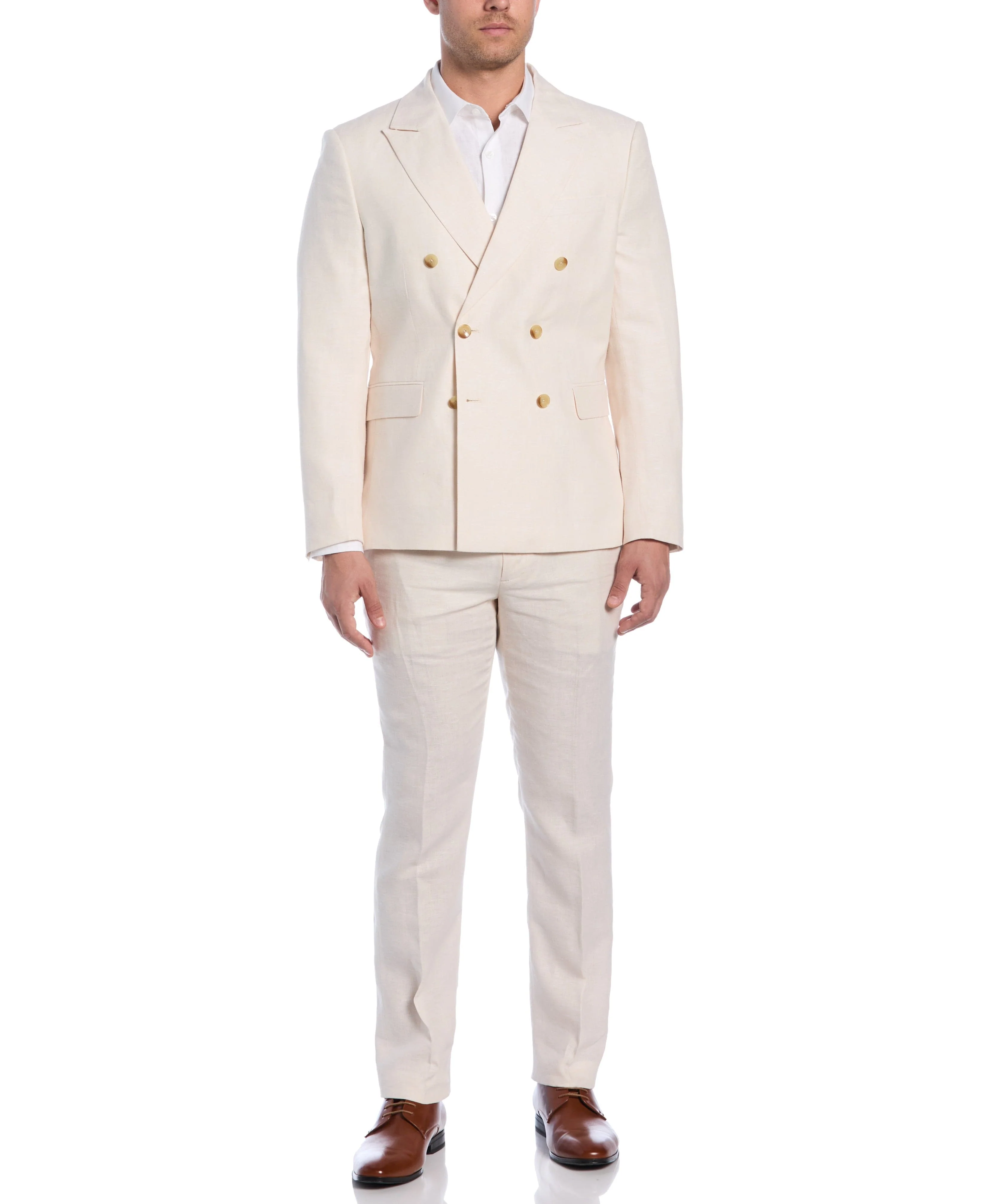 Double Breasted Delave Linen Sports Coat - Image 10