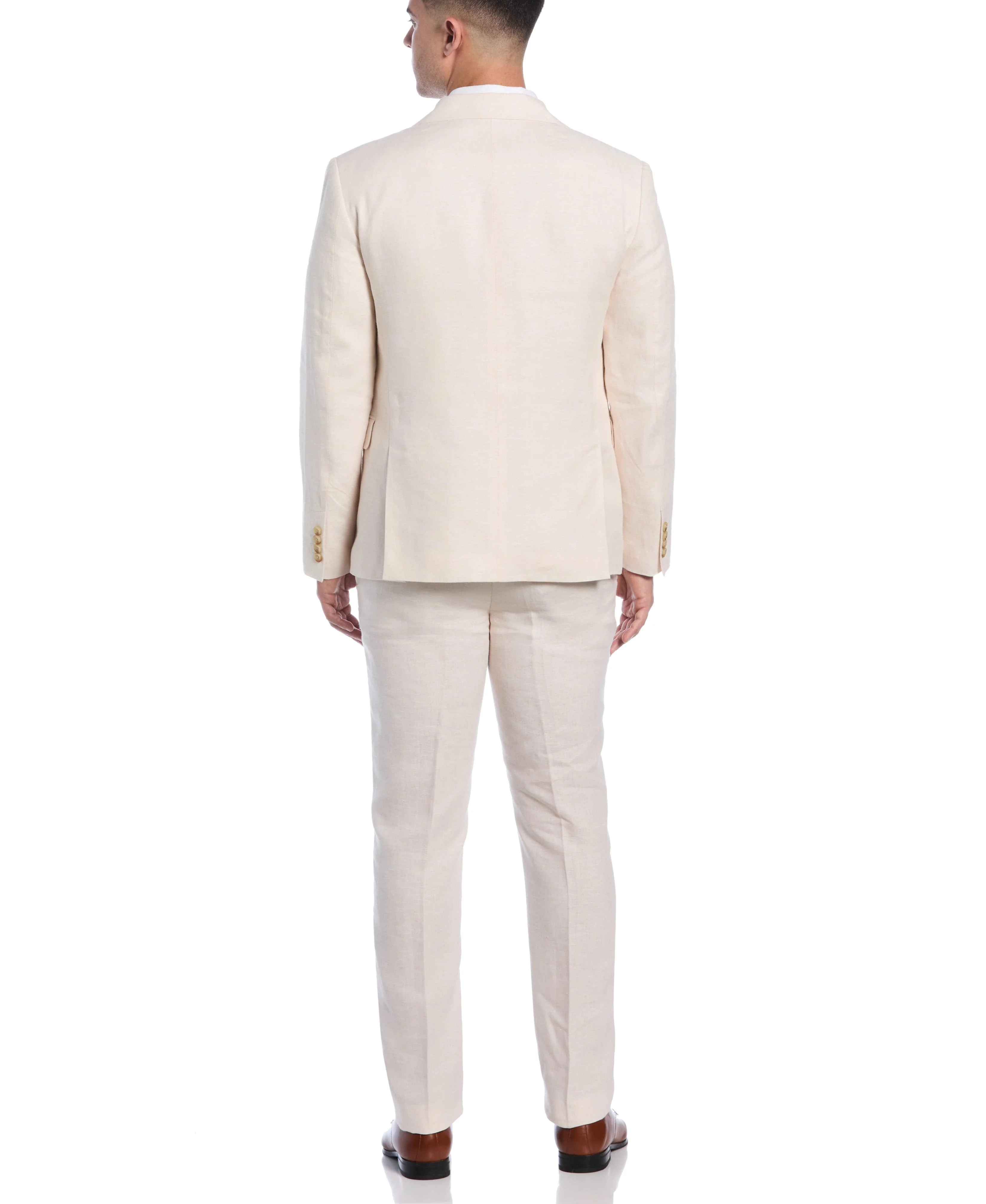 Double Breasted Delave Linen Sports Coat - Image 11