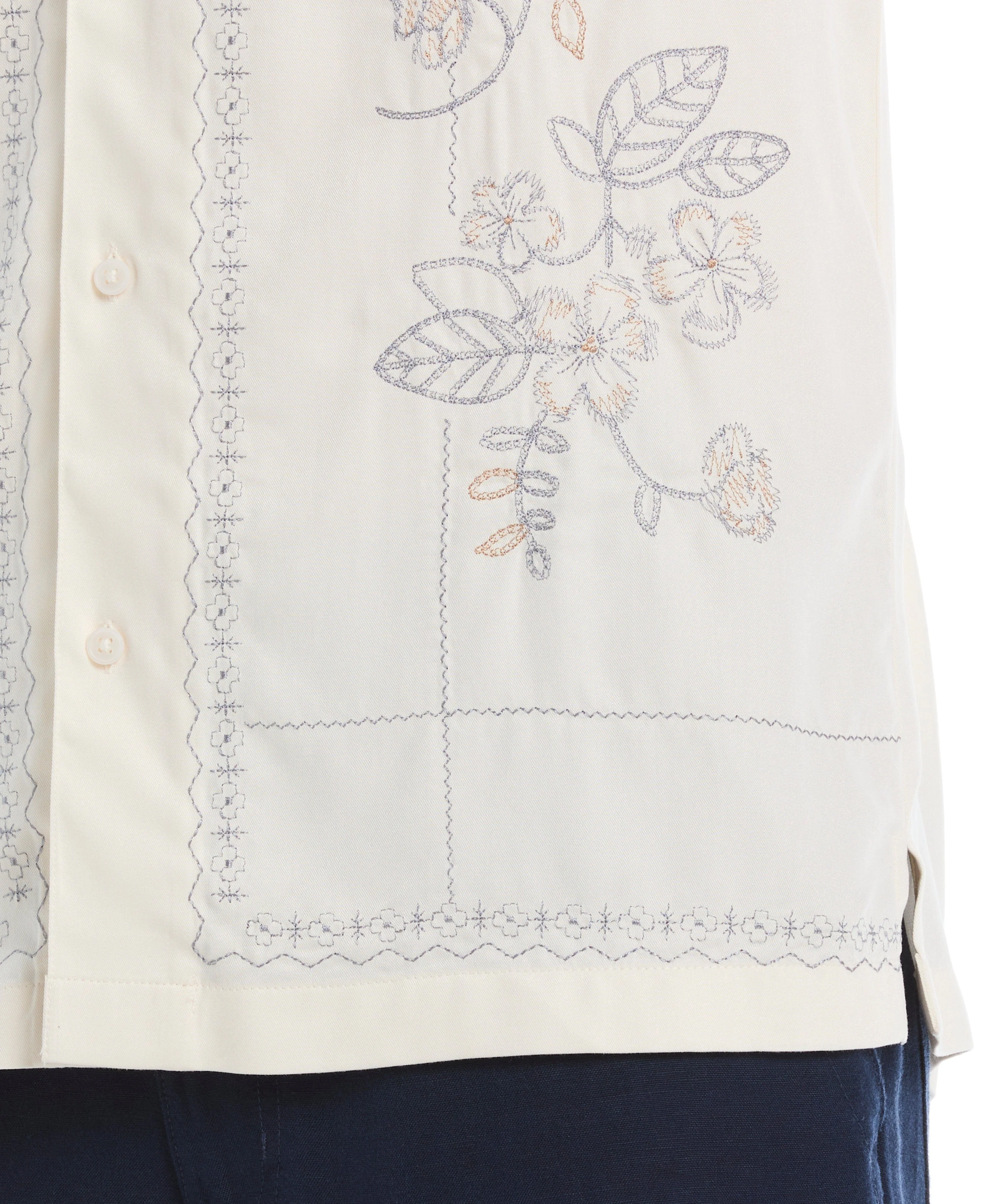 Embroidered Camp Collar Shirt - Image 4