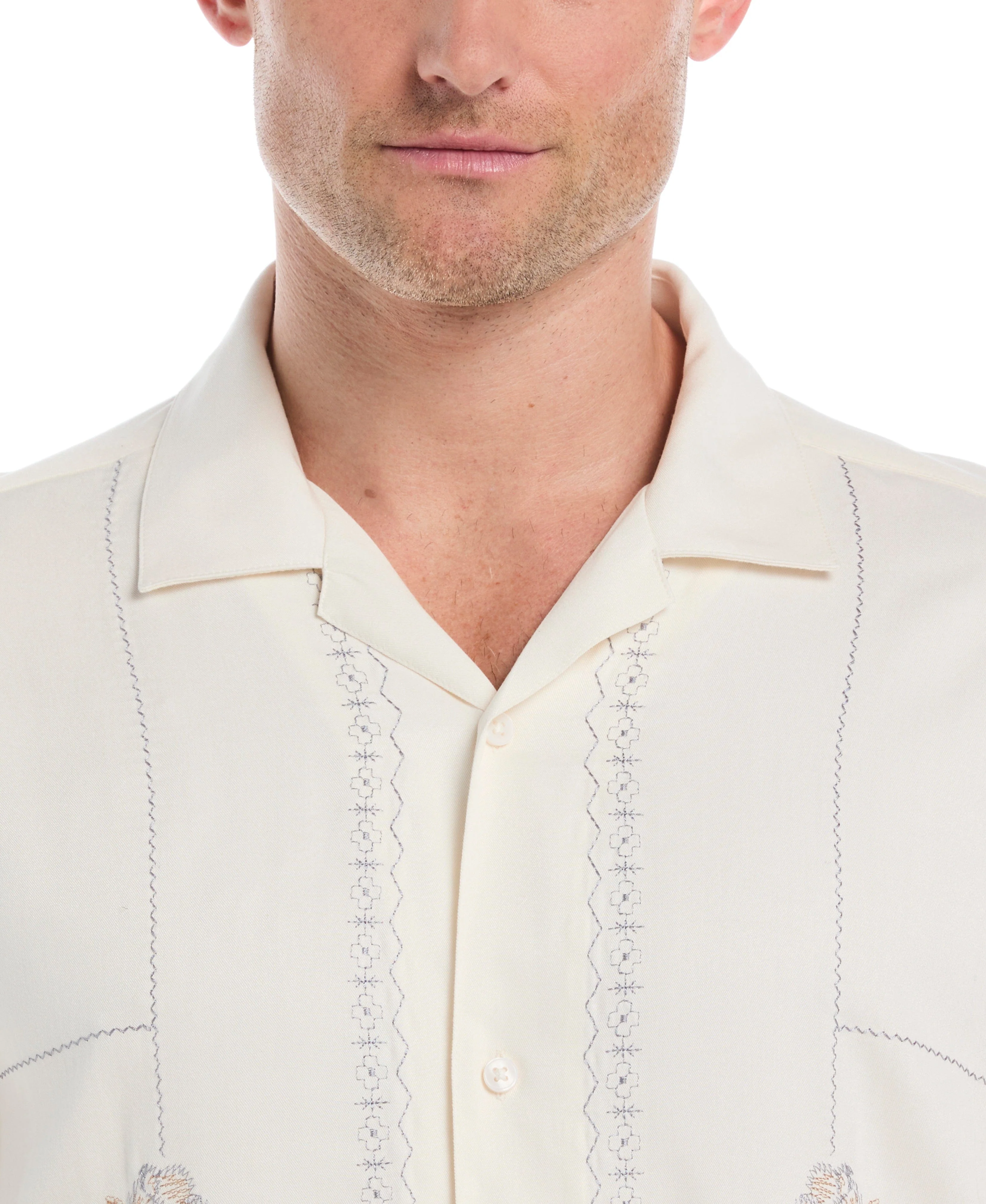 Embroidered Camp Collar Shirt - Image 6