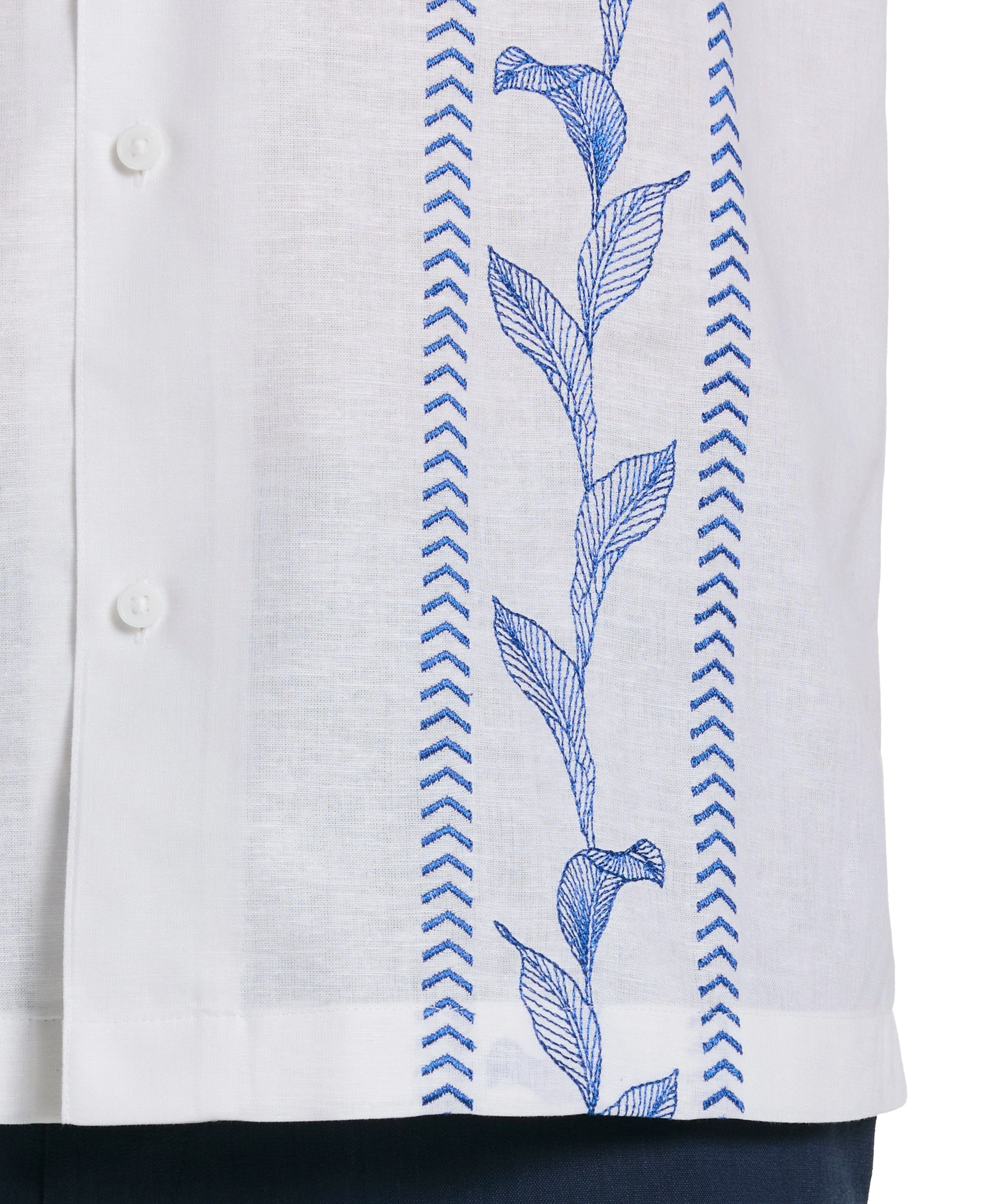 Embroidery Leaf Panel Shirt - Image 5