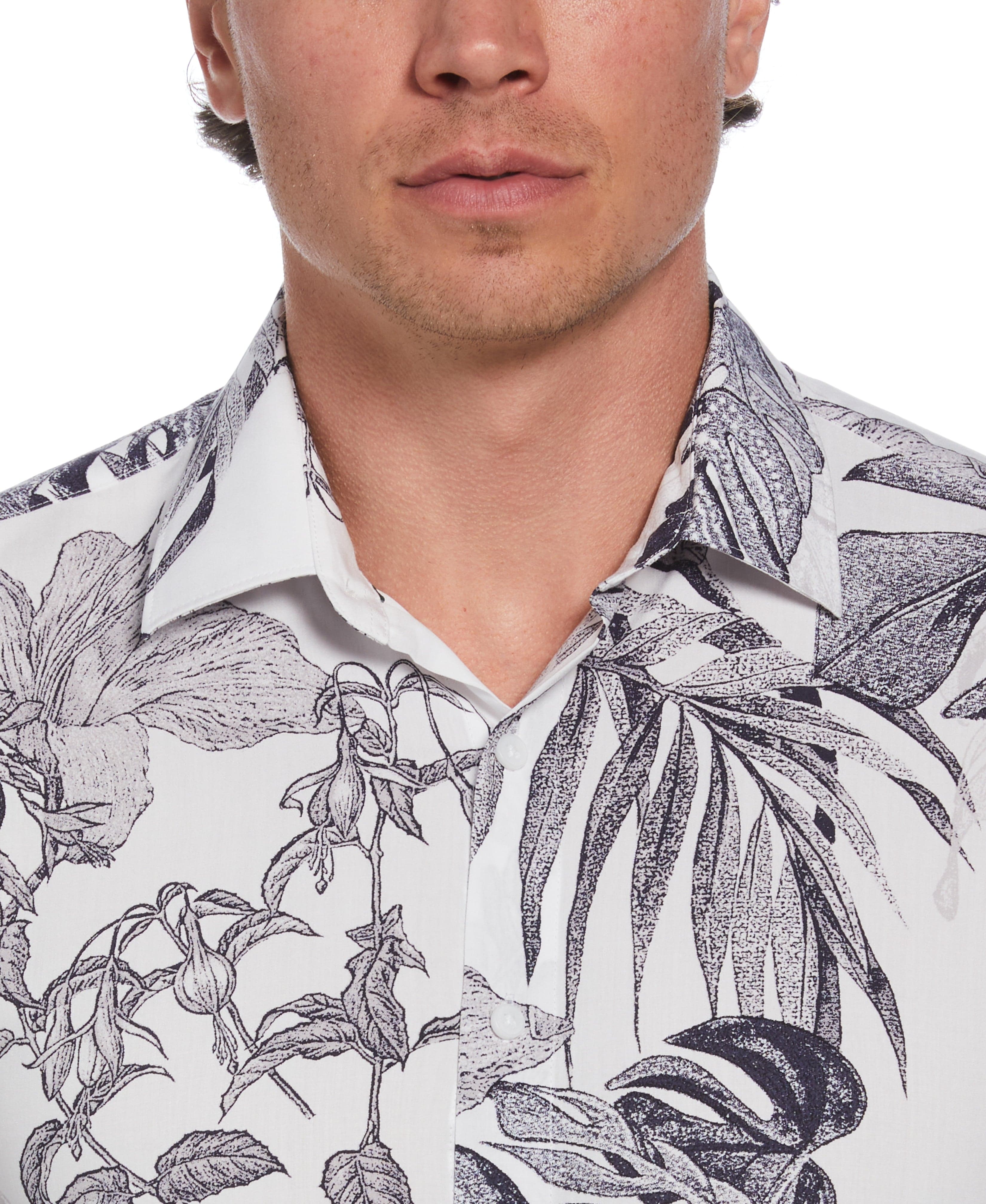Exploded Botanical Print Shirt - Image 3