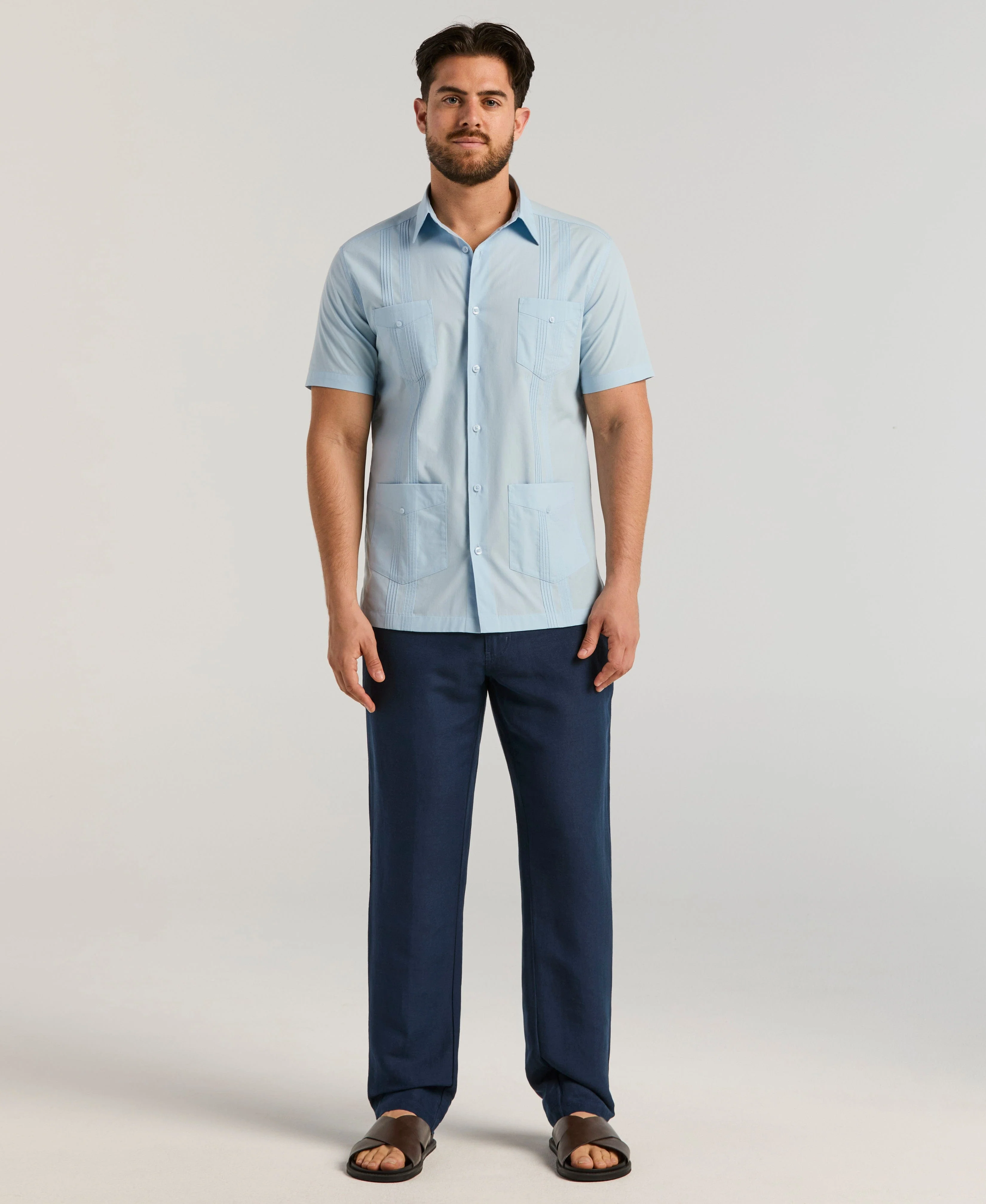 Four Pocket Guayabera Shirt - Image 3