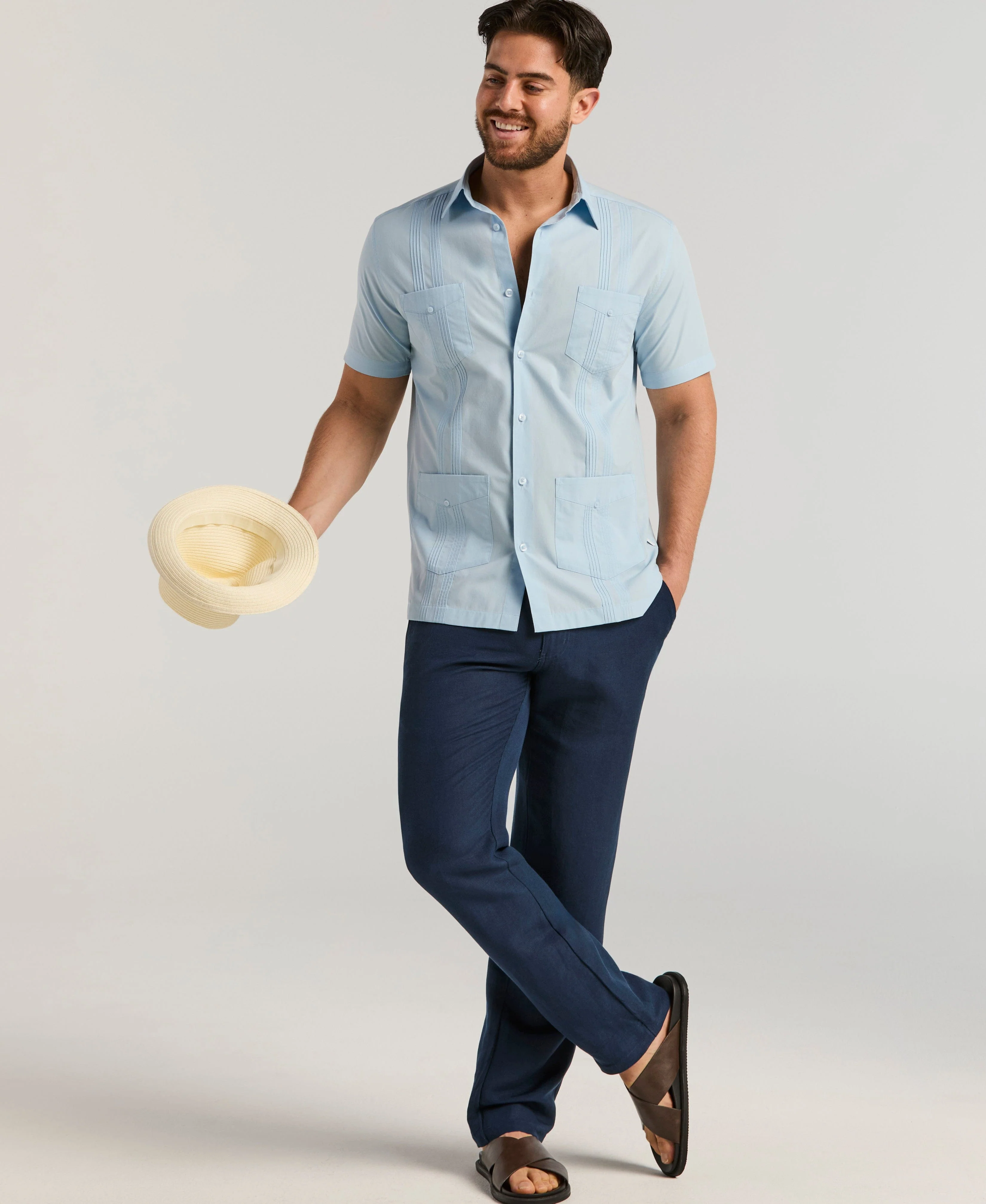 Four Pocket Guayabera Shirt - Image 5