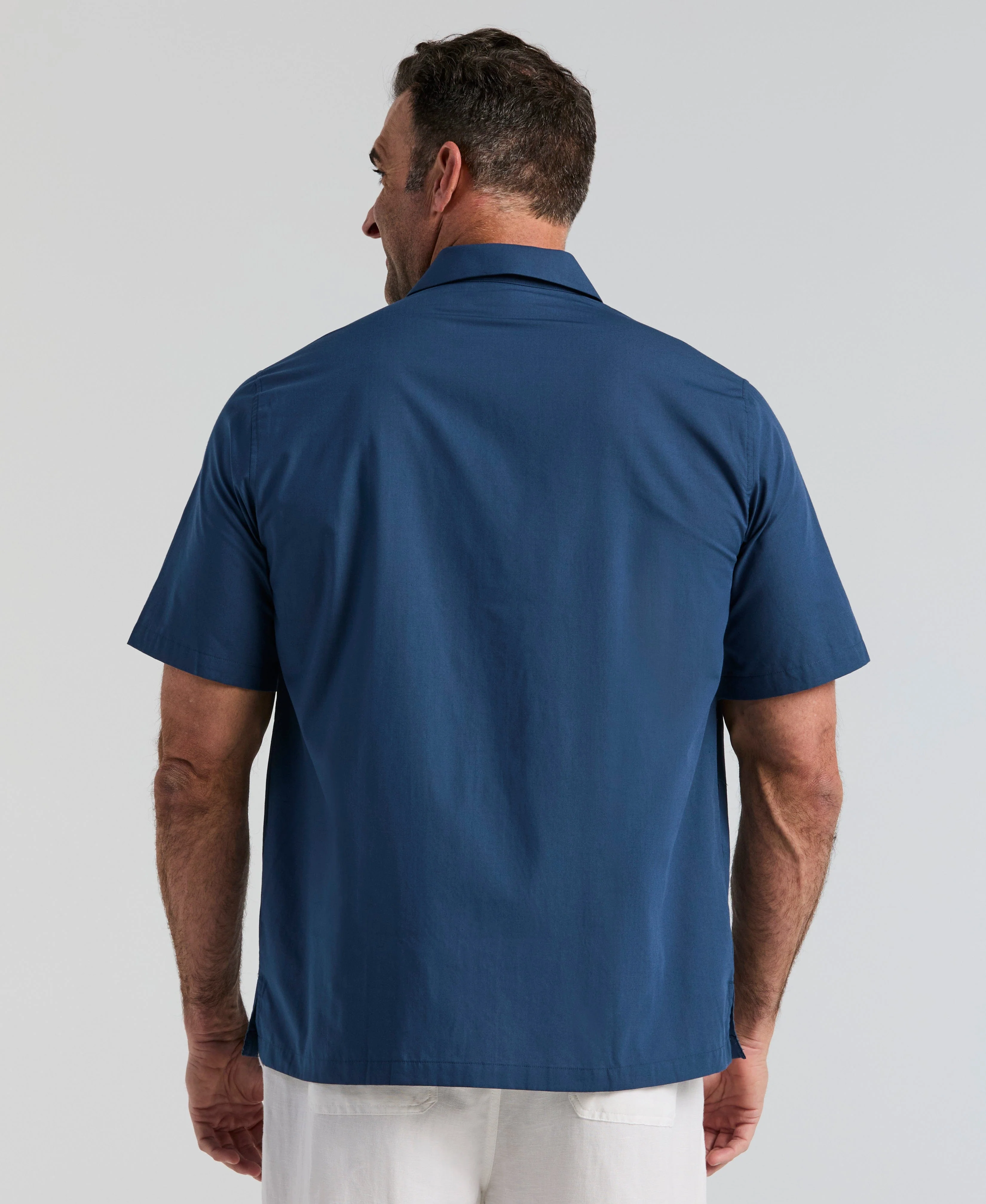 Big & Tall Four Pocket Guayabera Shirt - Image 8