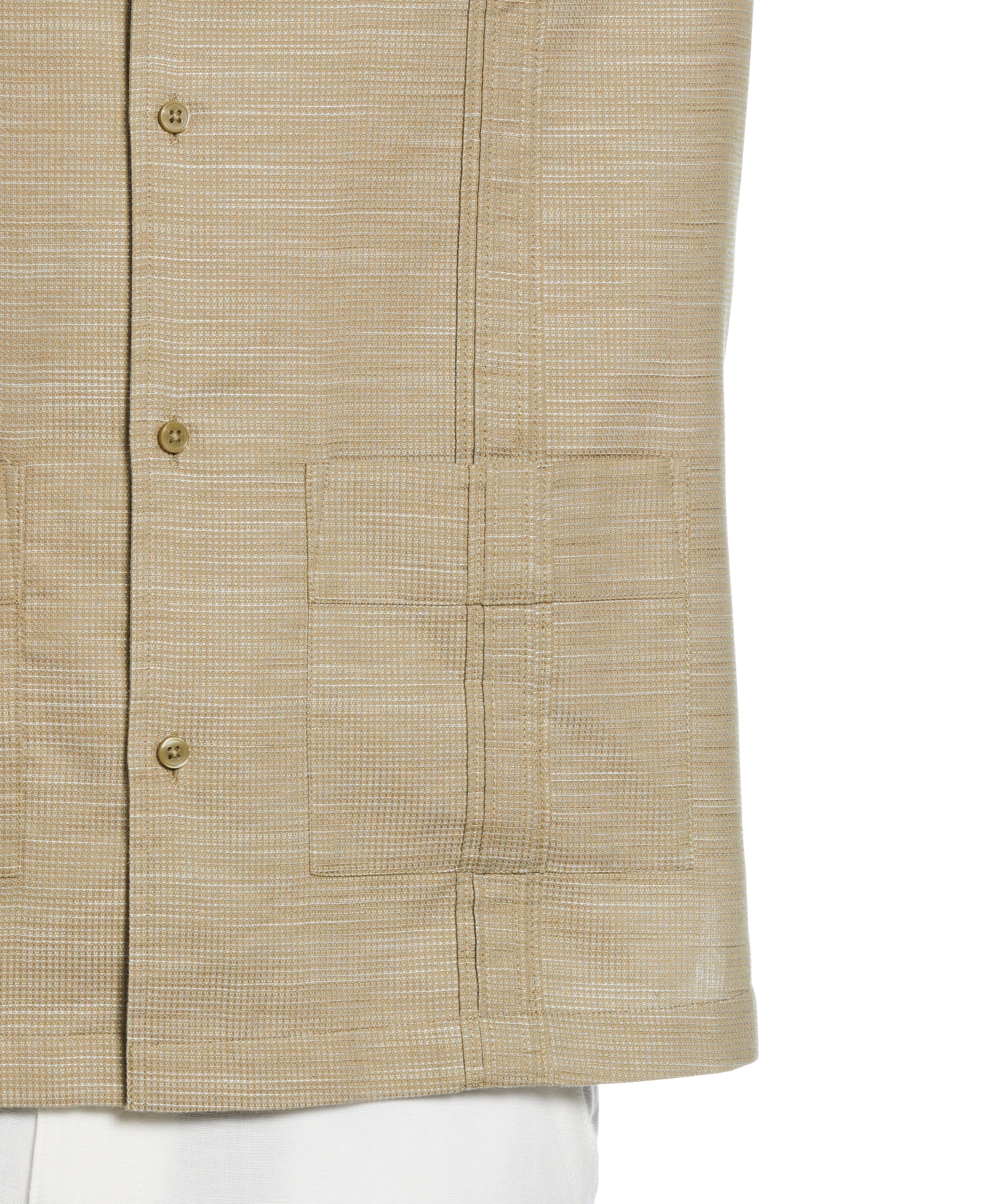 Gauze Textured Guayabera Shirt - Image 3