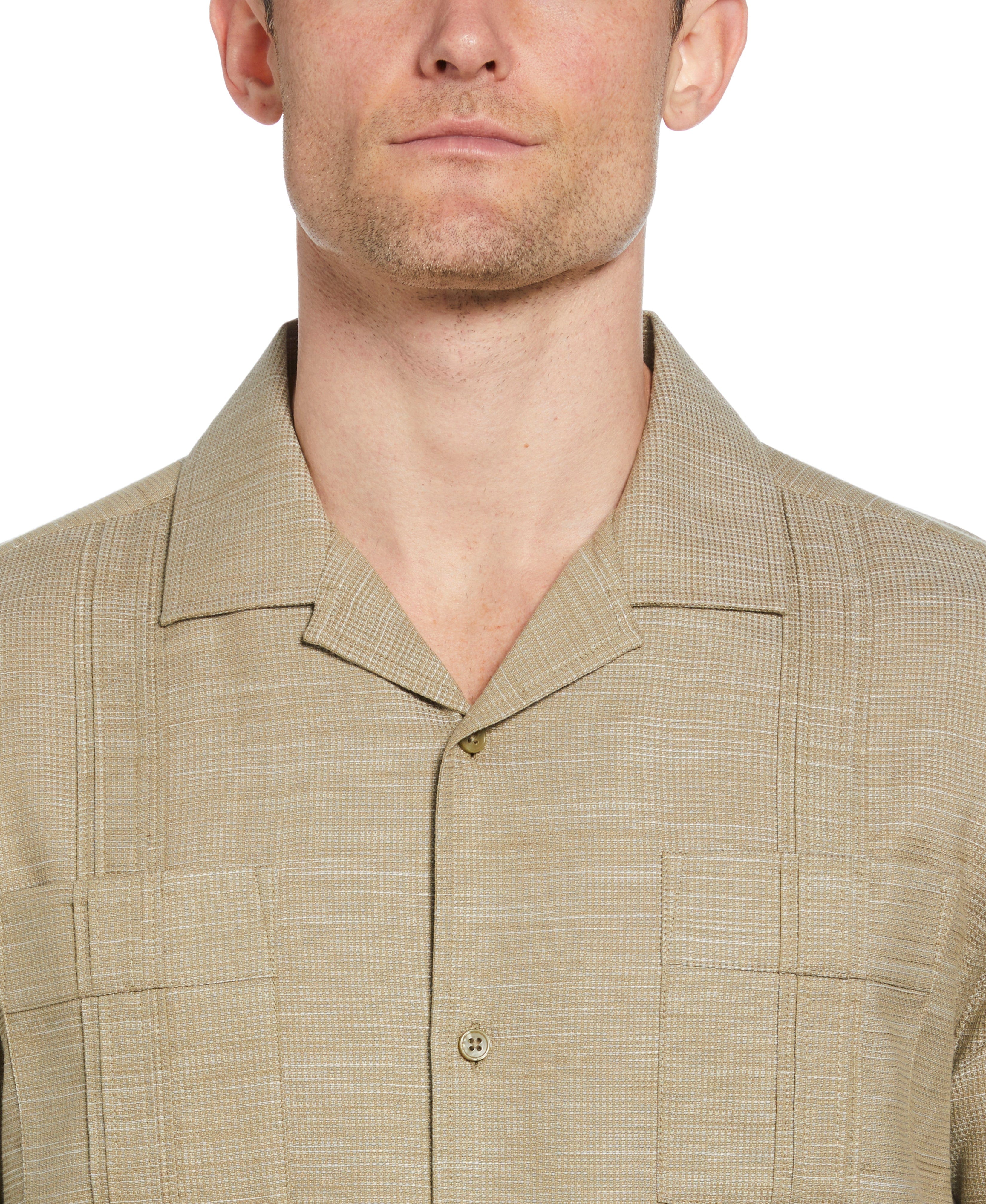 Gauze Textured Guayabera Shirt - Image 4