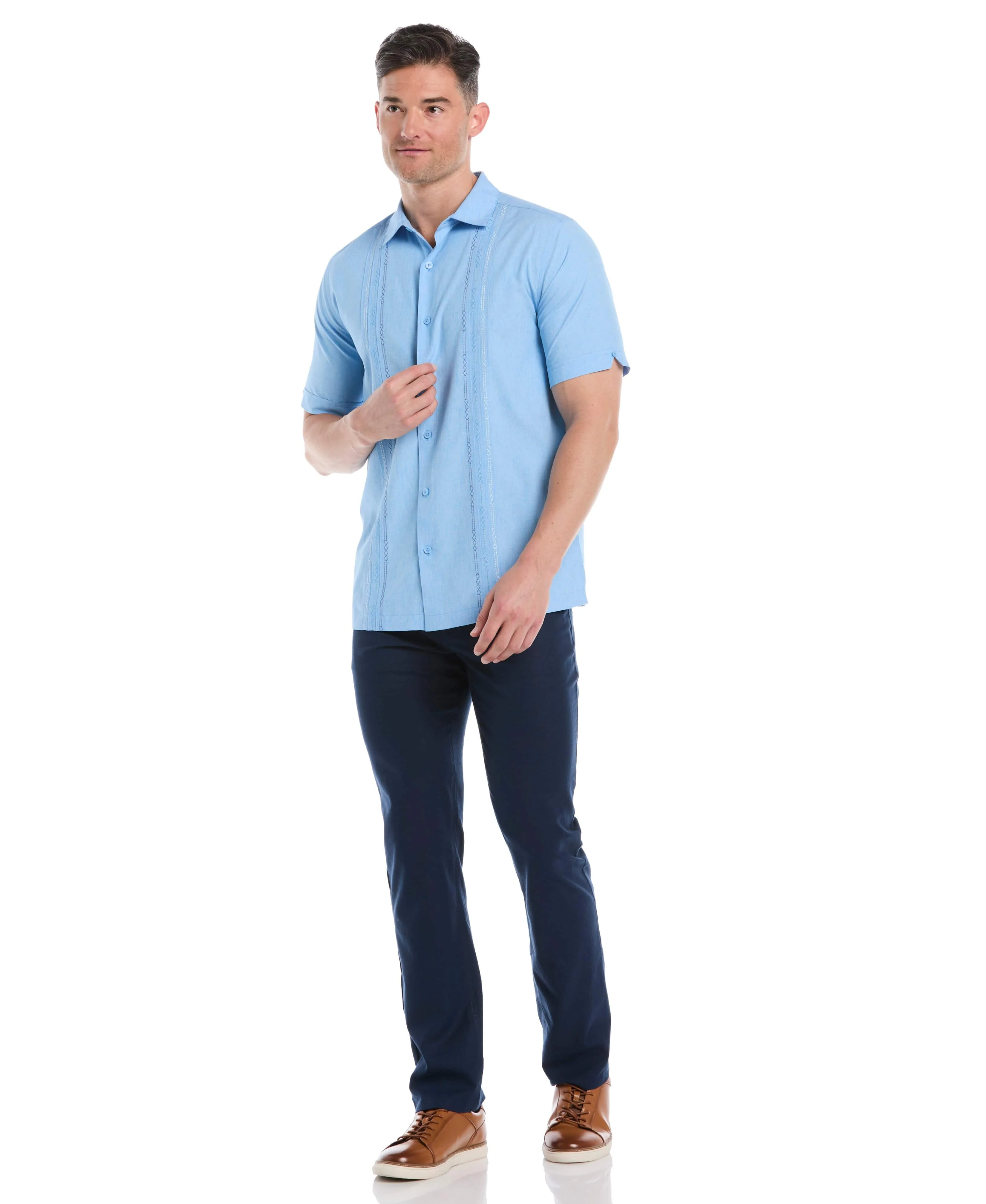 Geo Embroidered Panel Shirt - Image 10