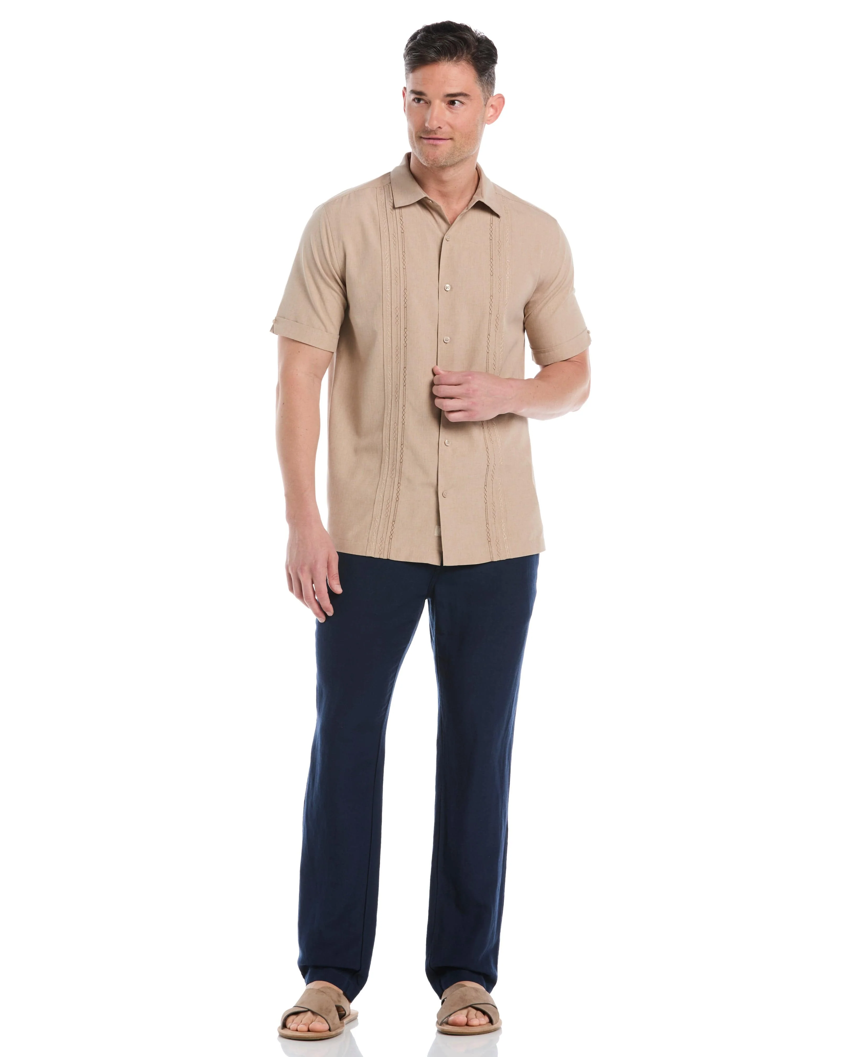 Geo Embroidered Panel Shirt - Image 23