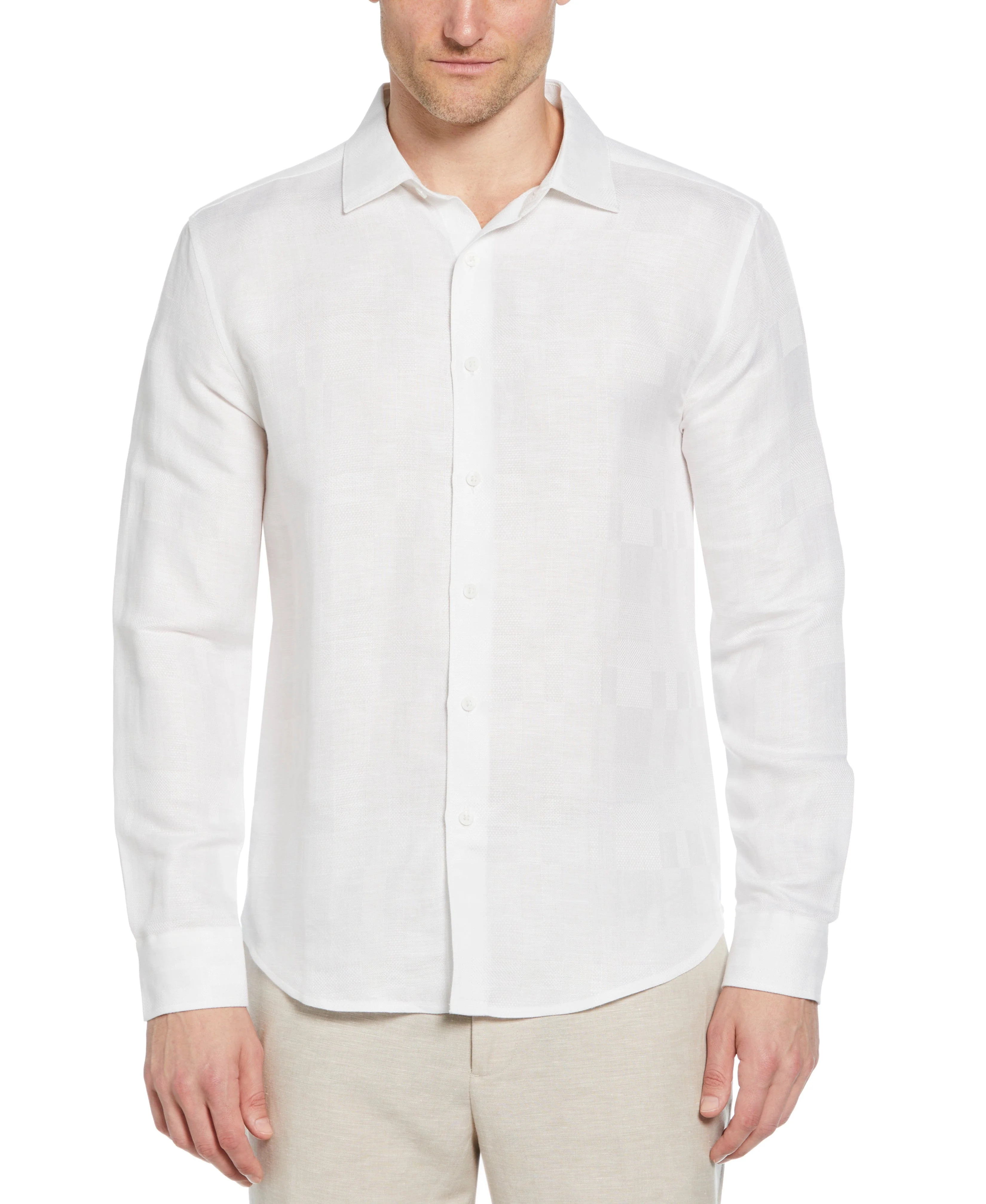 Geometric Dobby Textured Shirt - Image 5