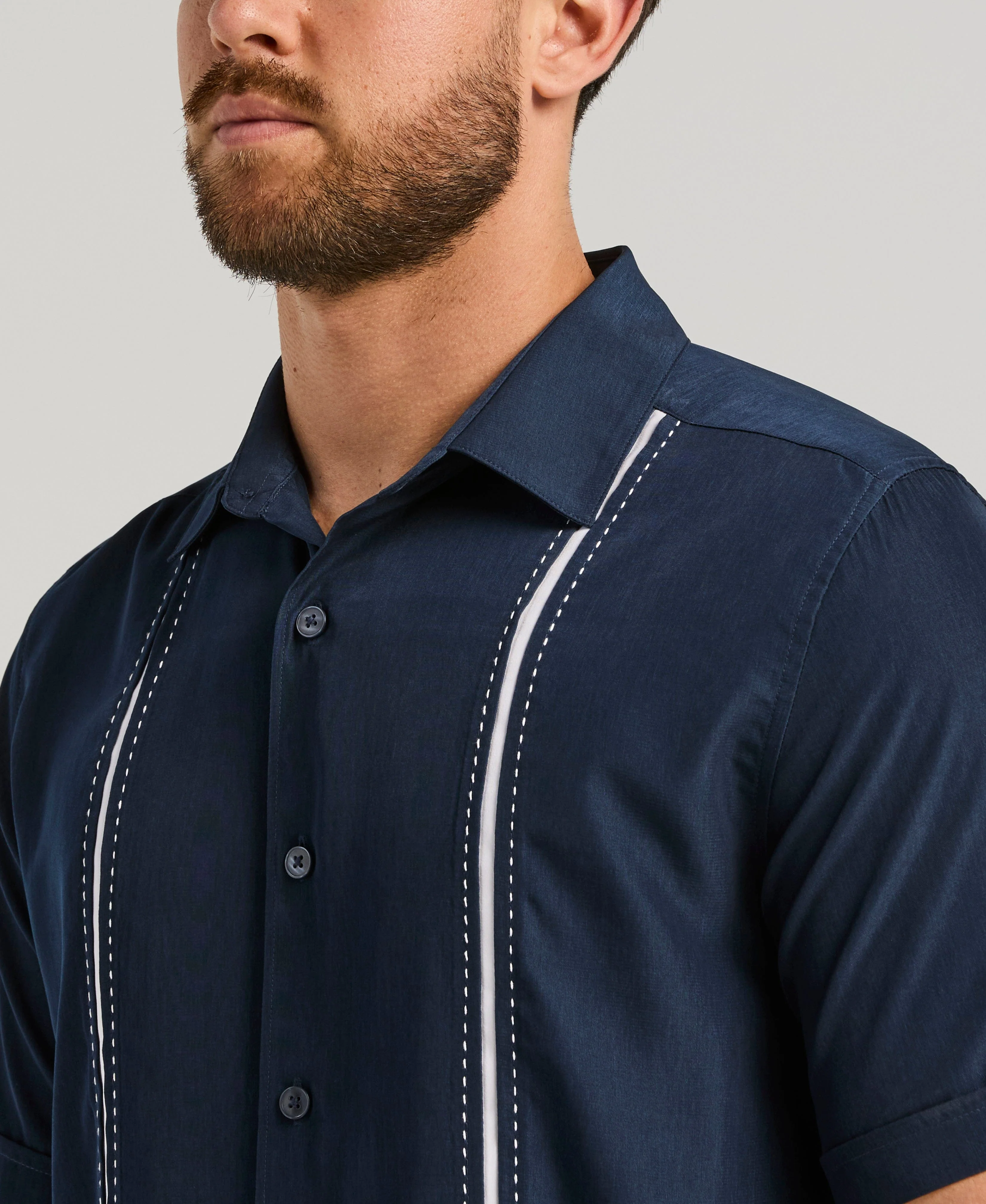Panel Shirt - Contrast Stitching - Image 10