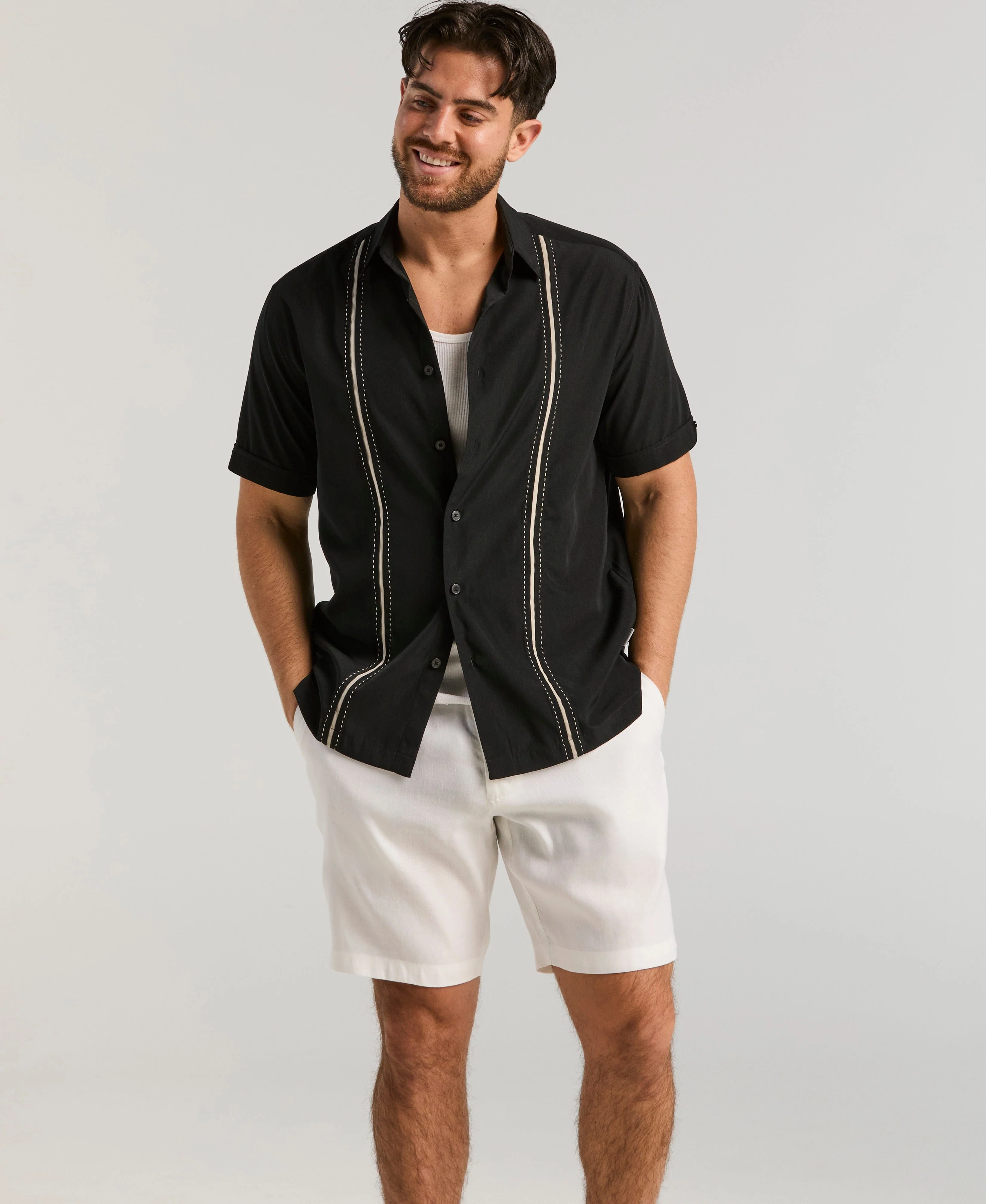 Panel Shirt - Contrast Stitching - Image 15
