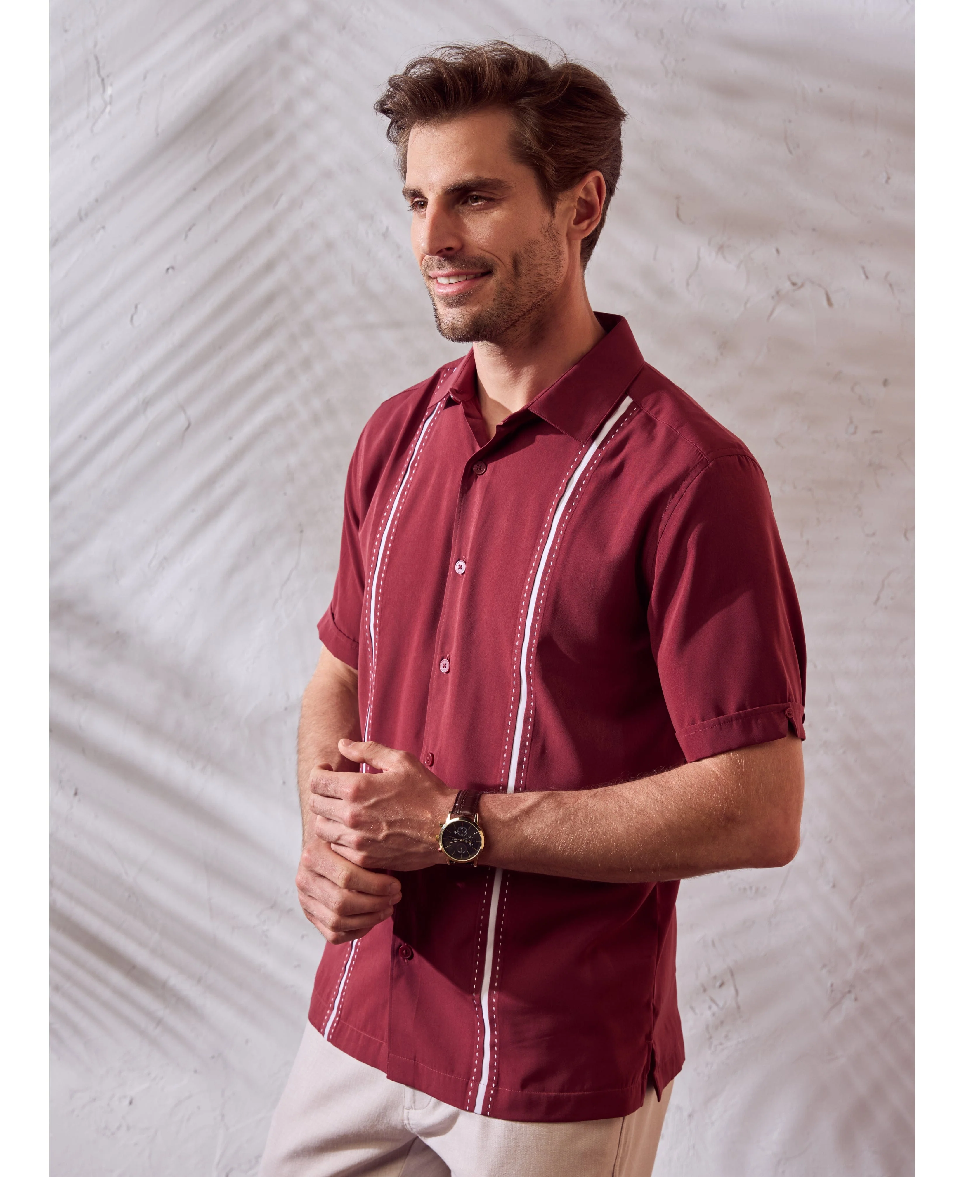 Panel Shirt - Contrast Stitching - Image 26