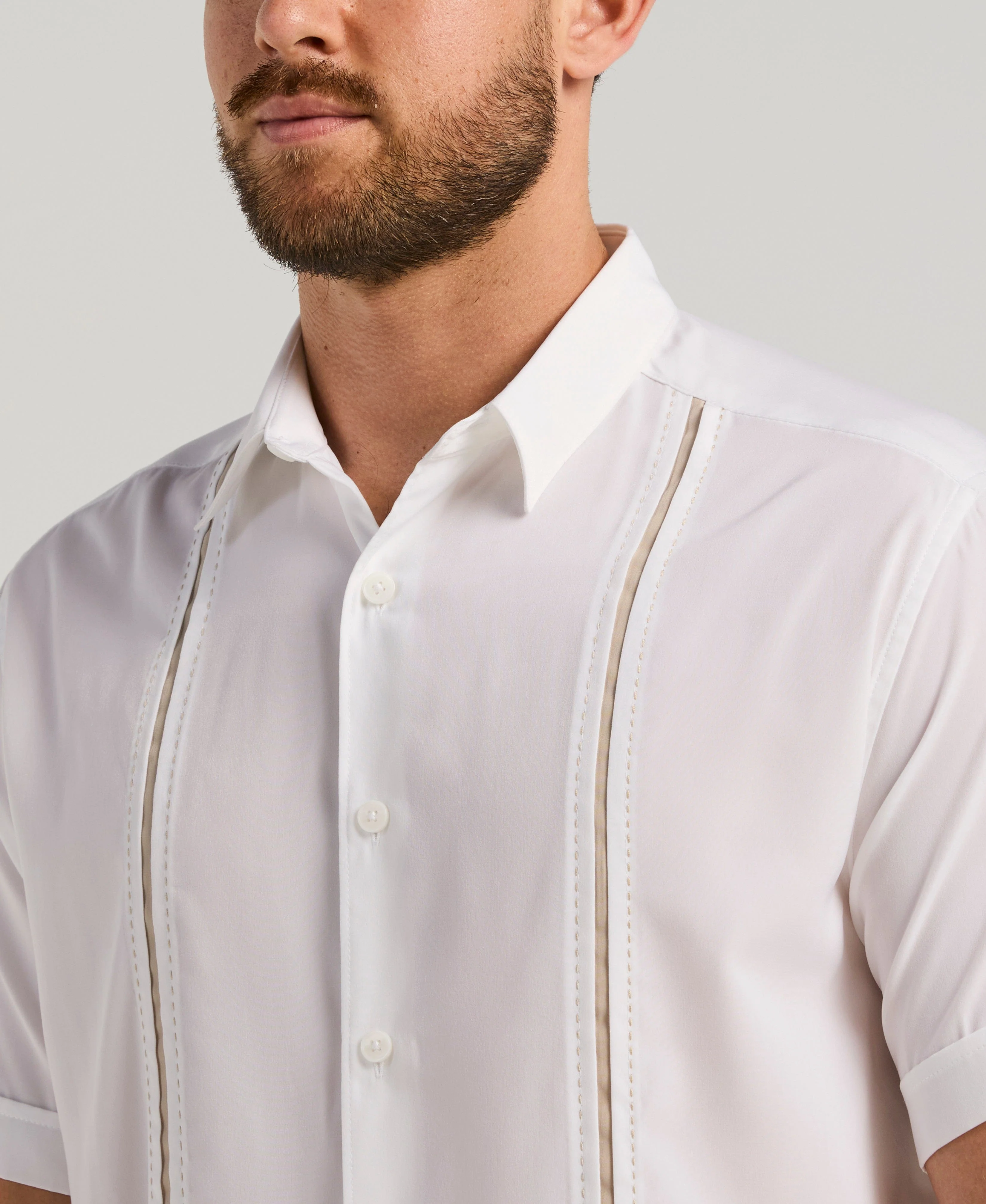 Panel Shirt - Contrast Stitching - Image 3