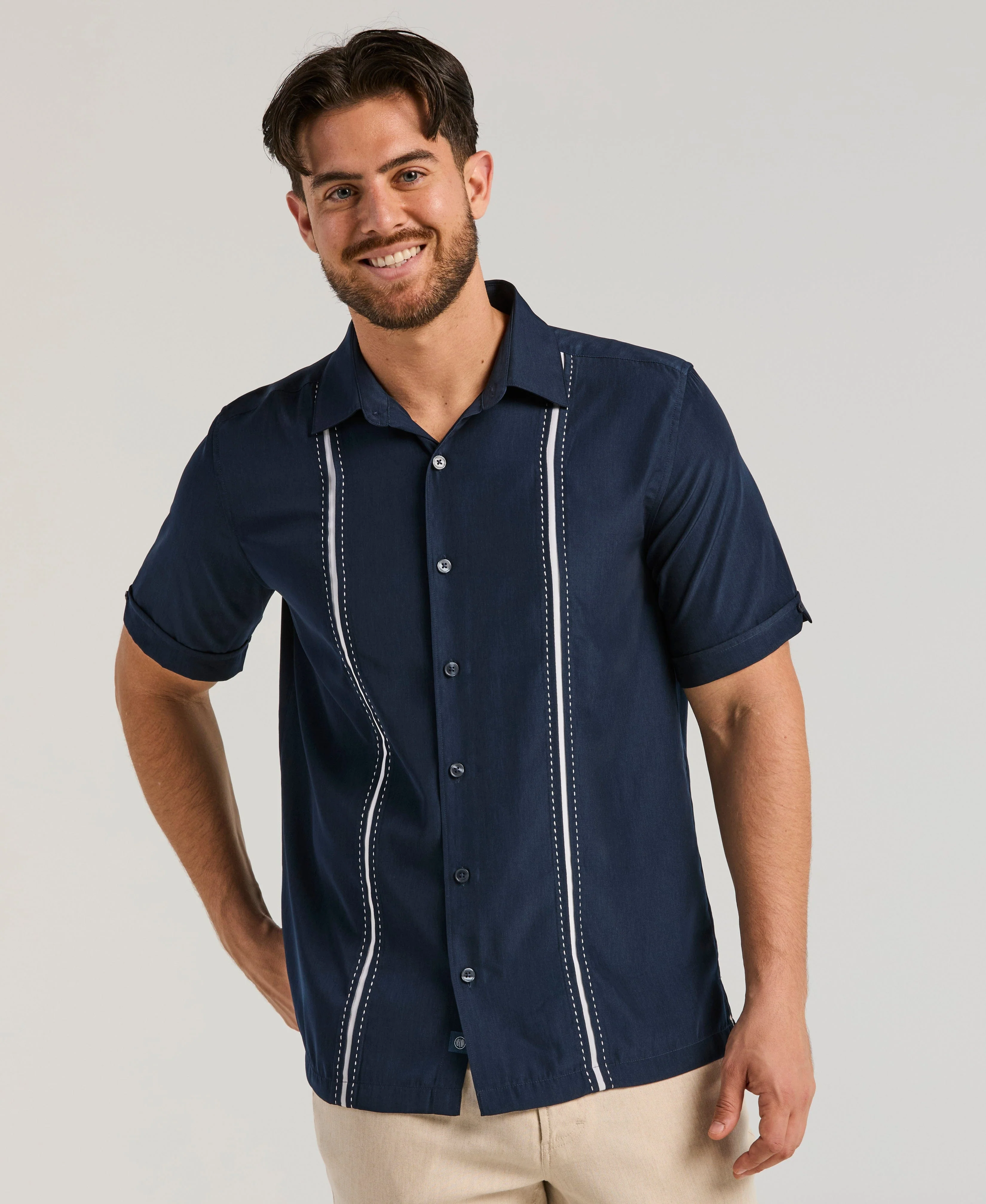 Panel Shirt - Contrast Stitching - Image 7