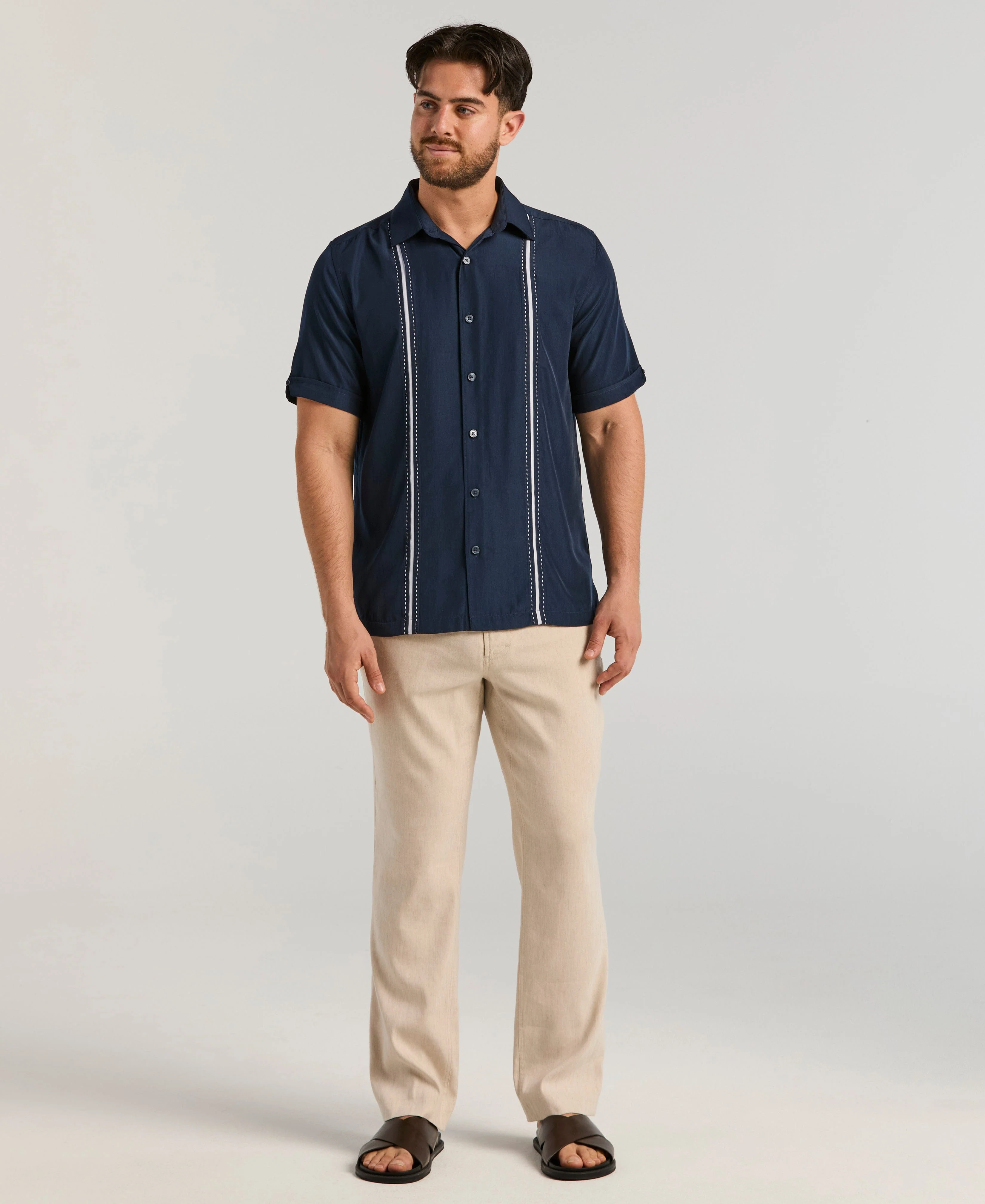 Panel Shirt - Contrast Stitching - Image 9