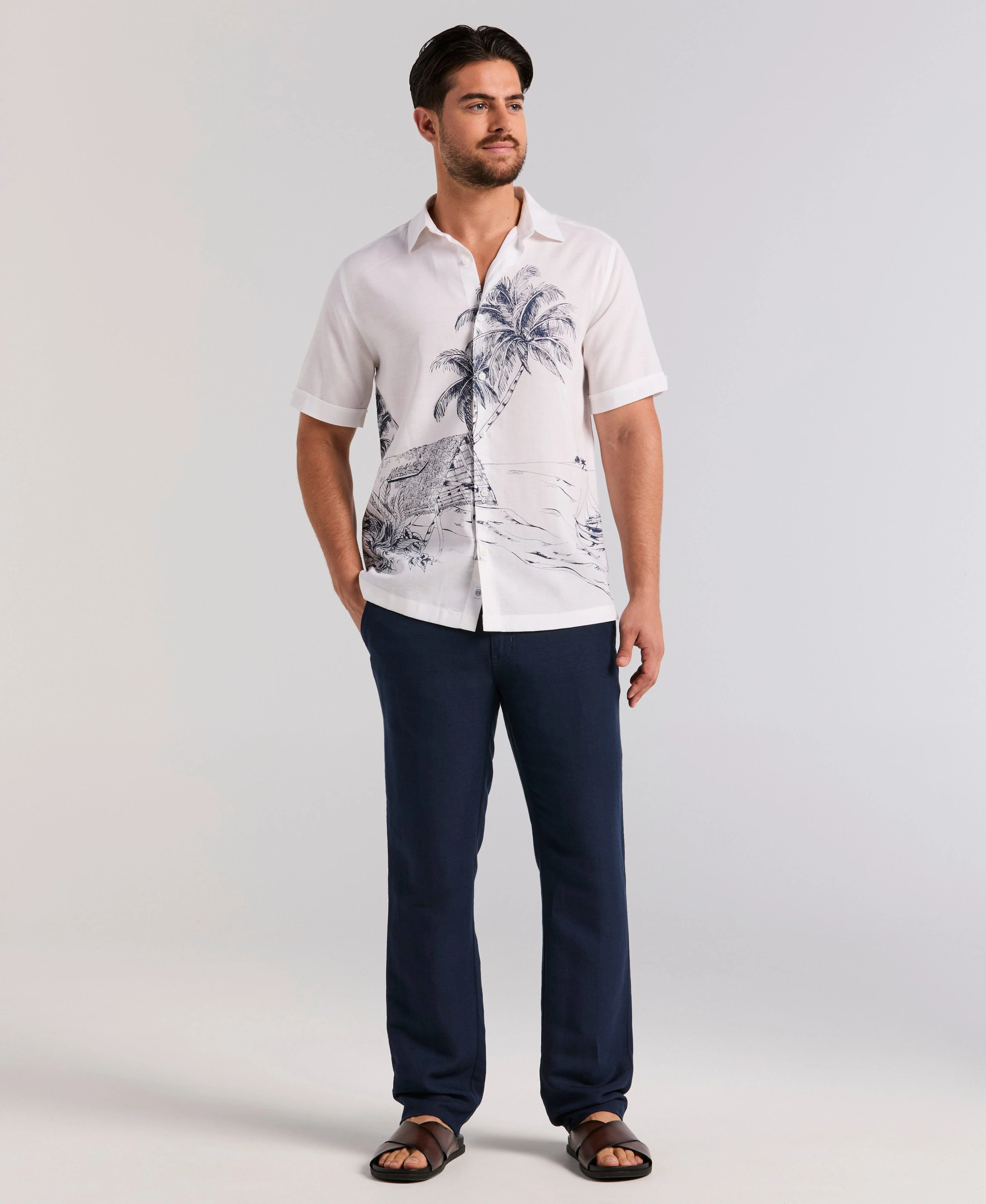 Island Scenic Print Shirt - Image 6