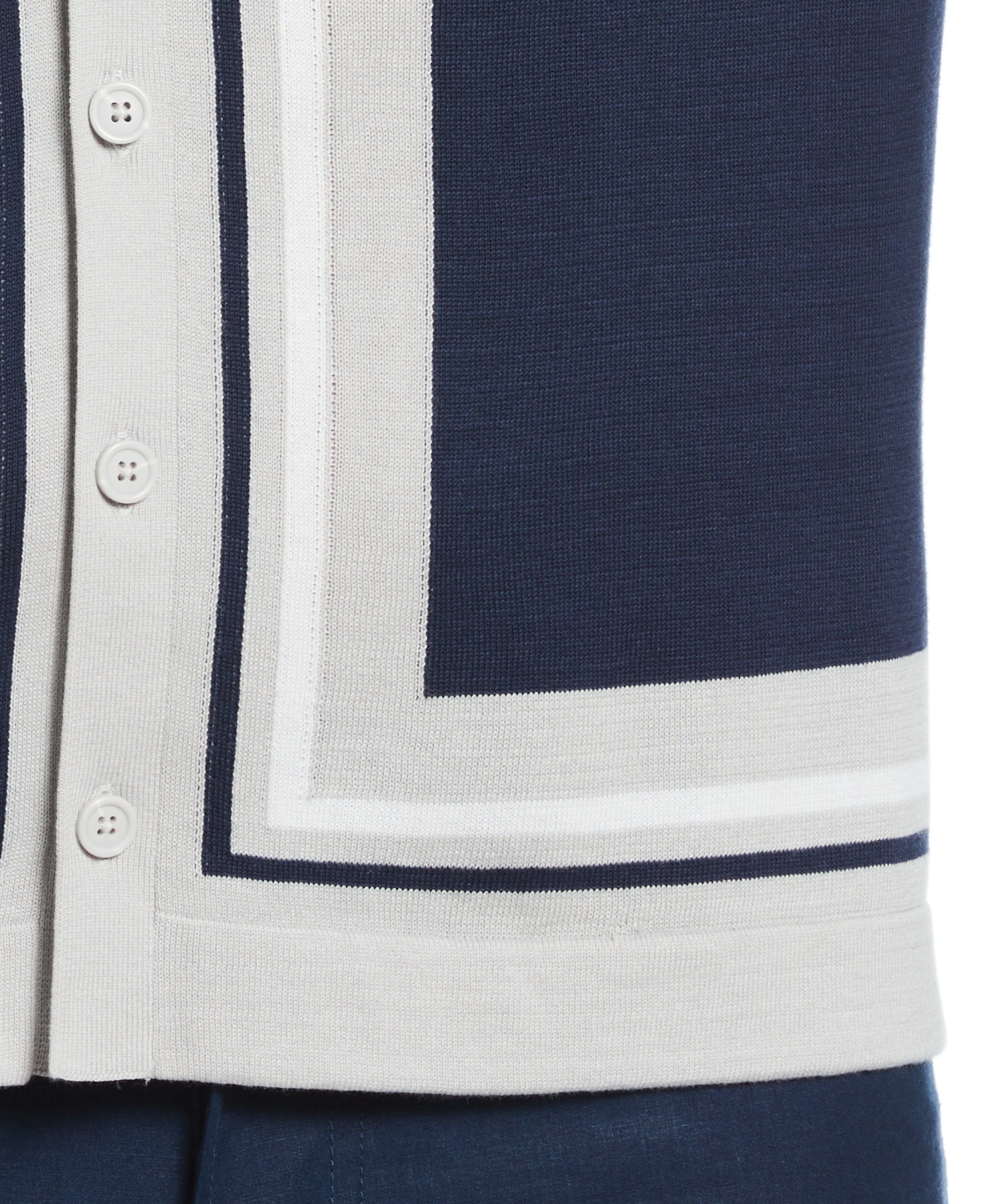 L-Shape Color Block Knit Sweater Shirt - Image 6