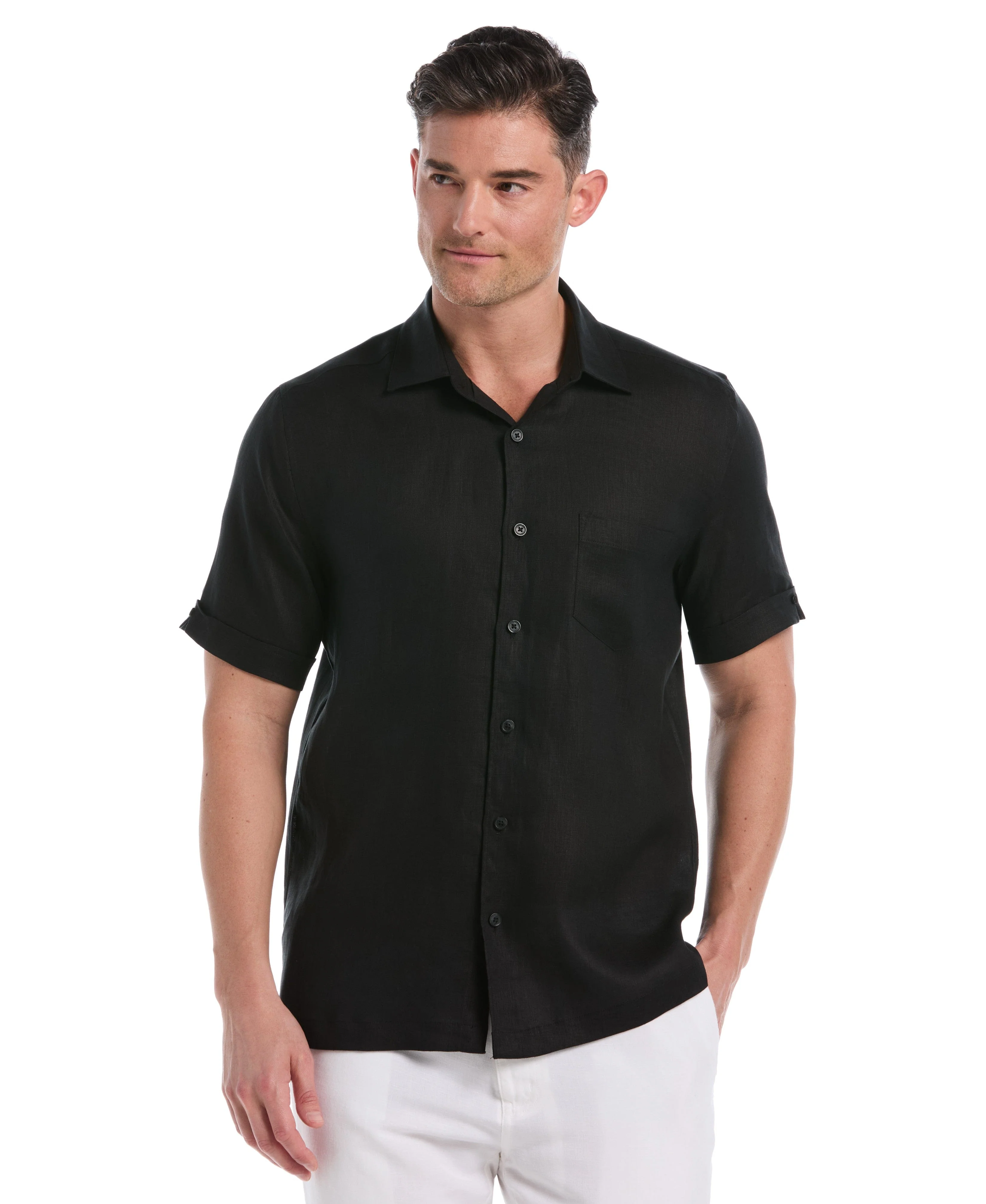 Classic Solid Linen Shirt - Image 7