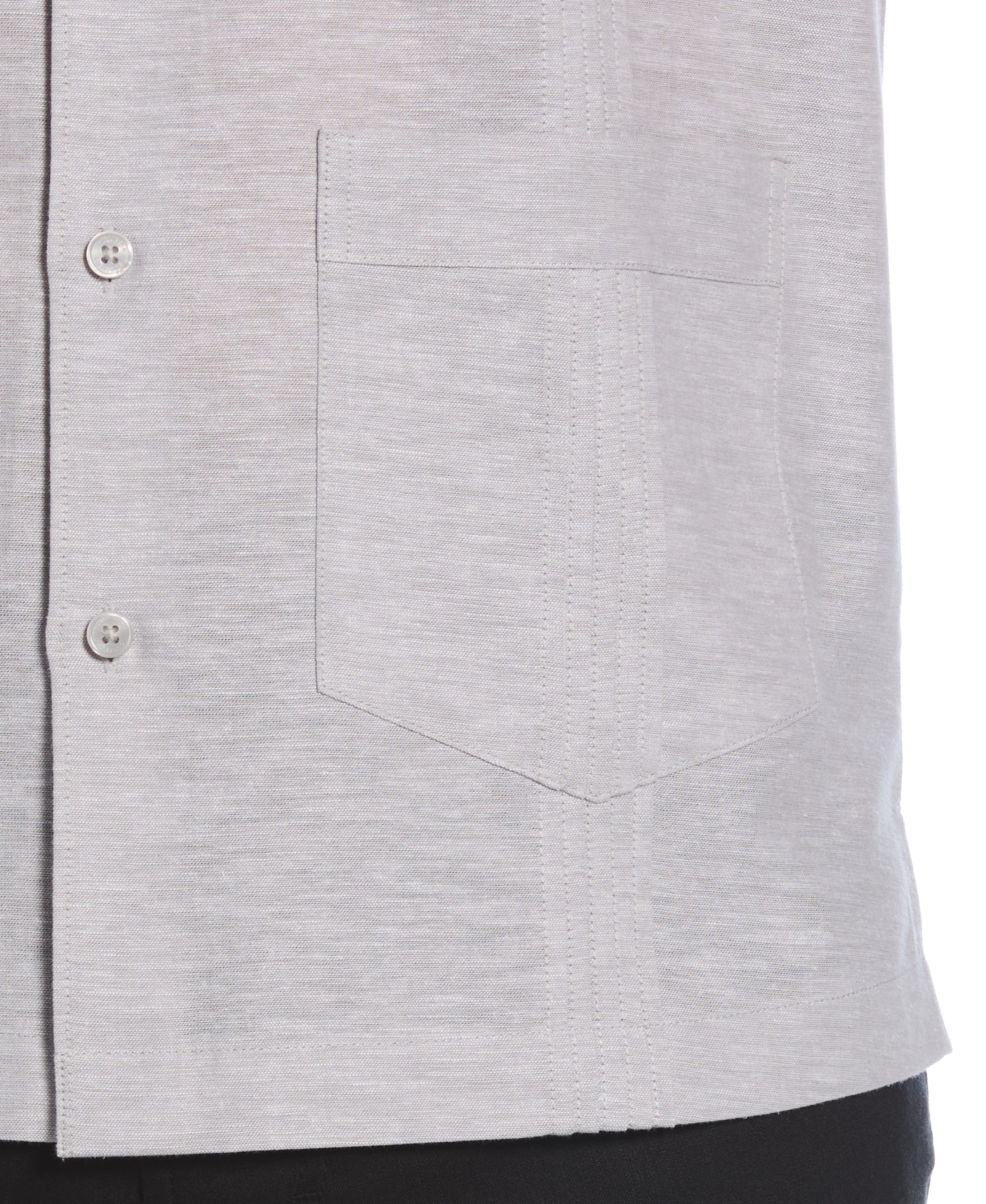 Linen Blend 4-Pocket Guayabera Shirt - Image 18