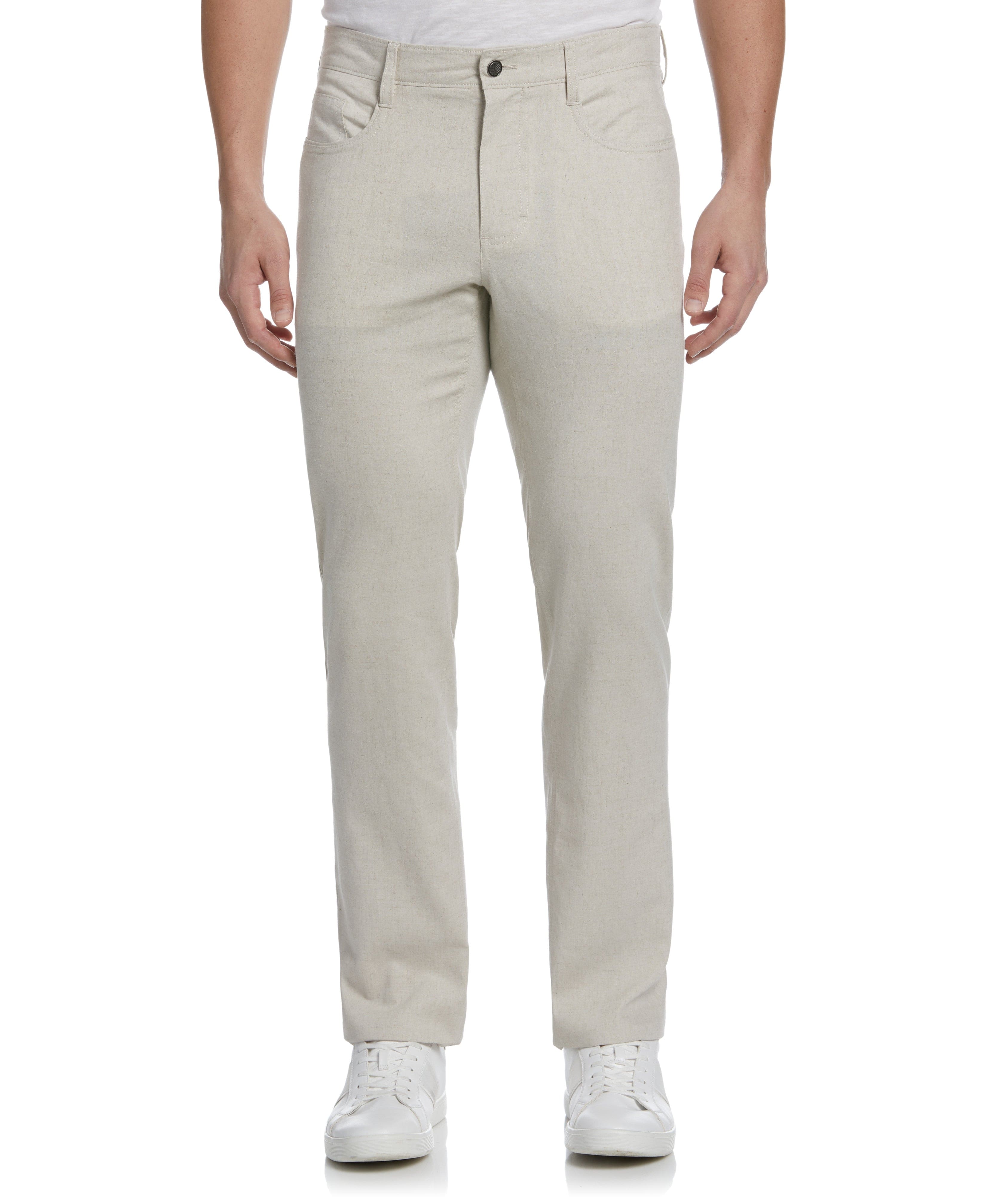 Linen-Blend 5-Pocket Pants - Image 3