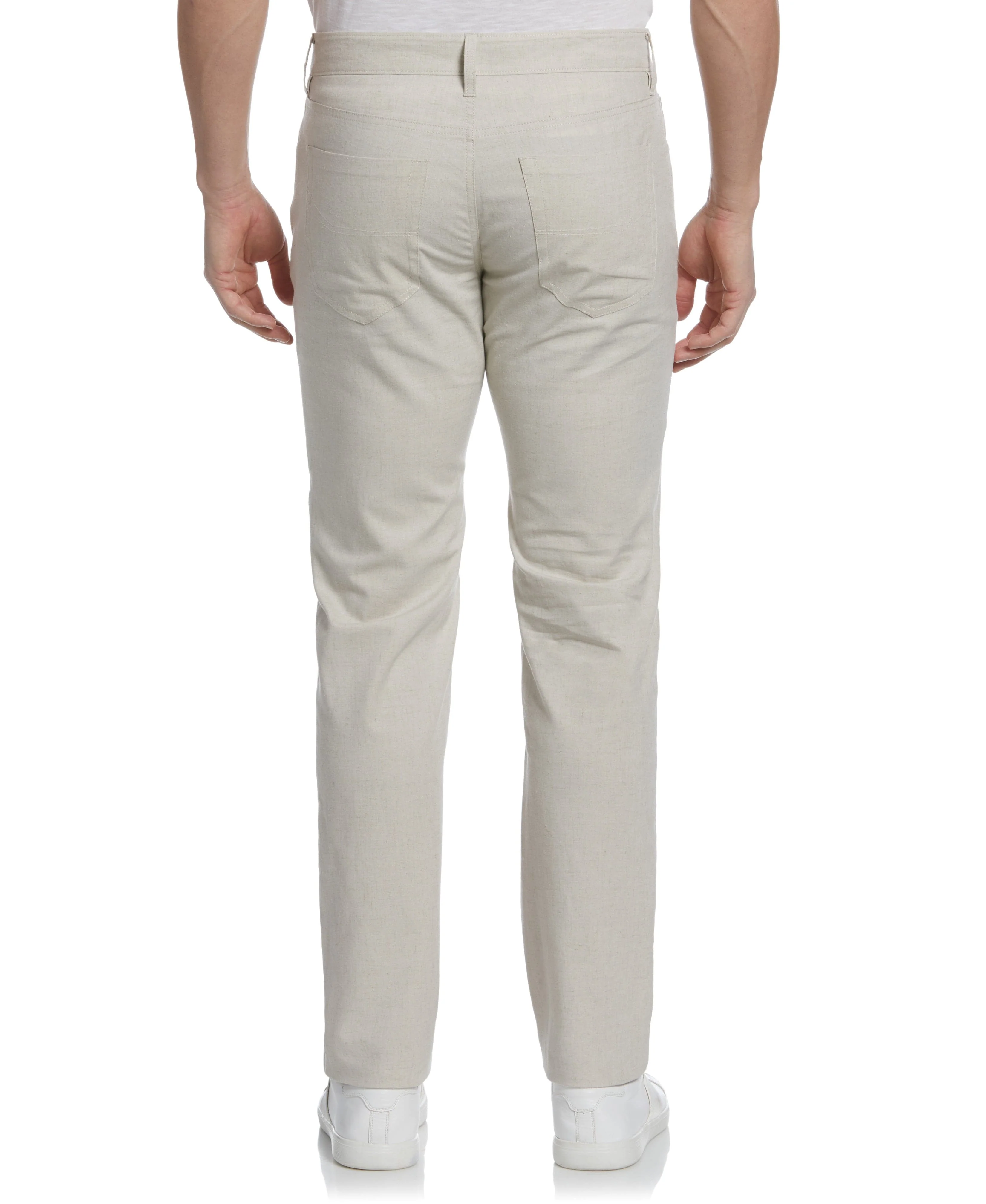 Linen-Blend 5-Pocket Pants - Image 4