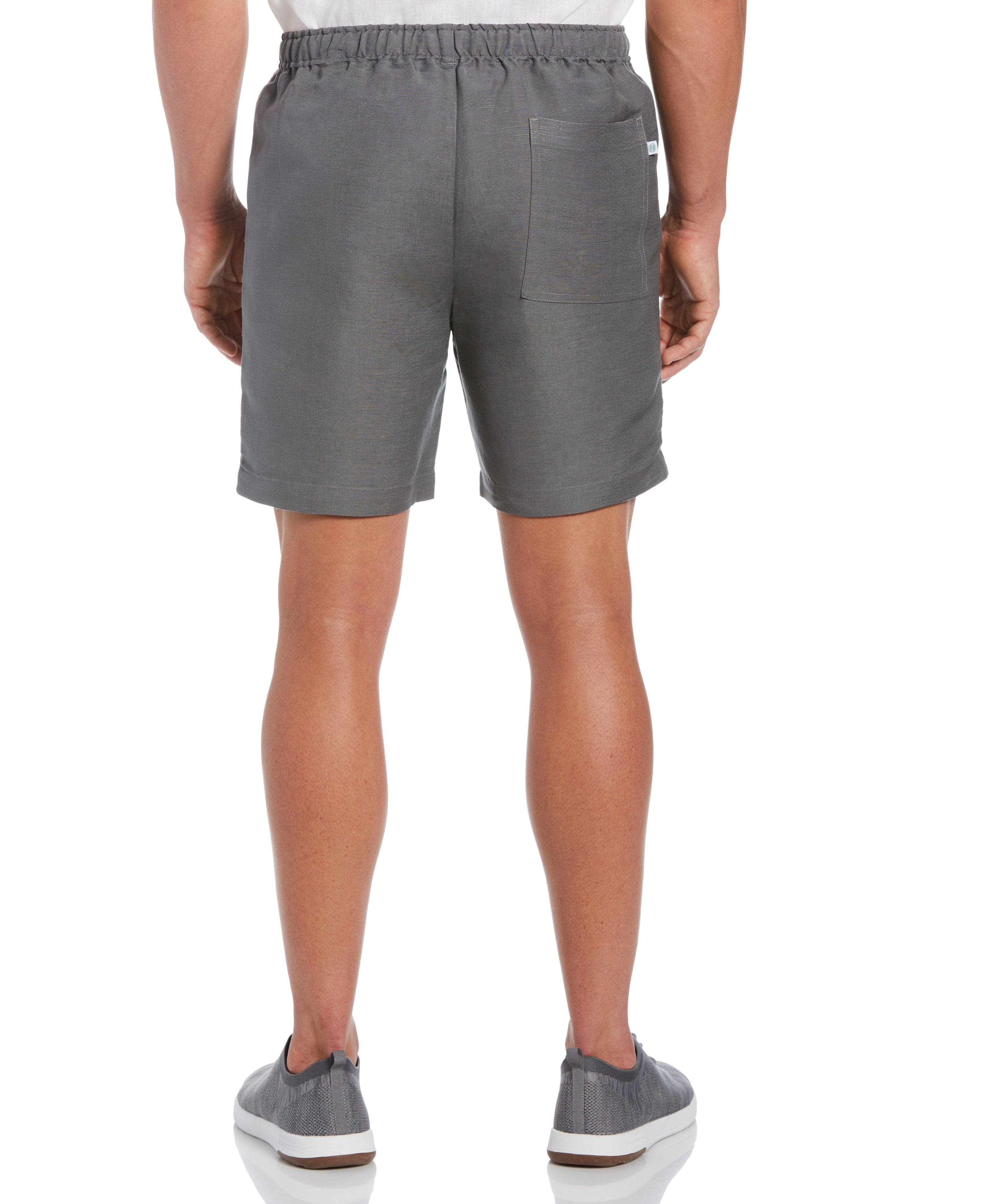 Linen-Blend Pull On Drawstring Shorts - Image 12