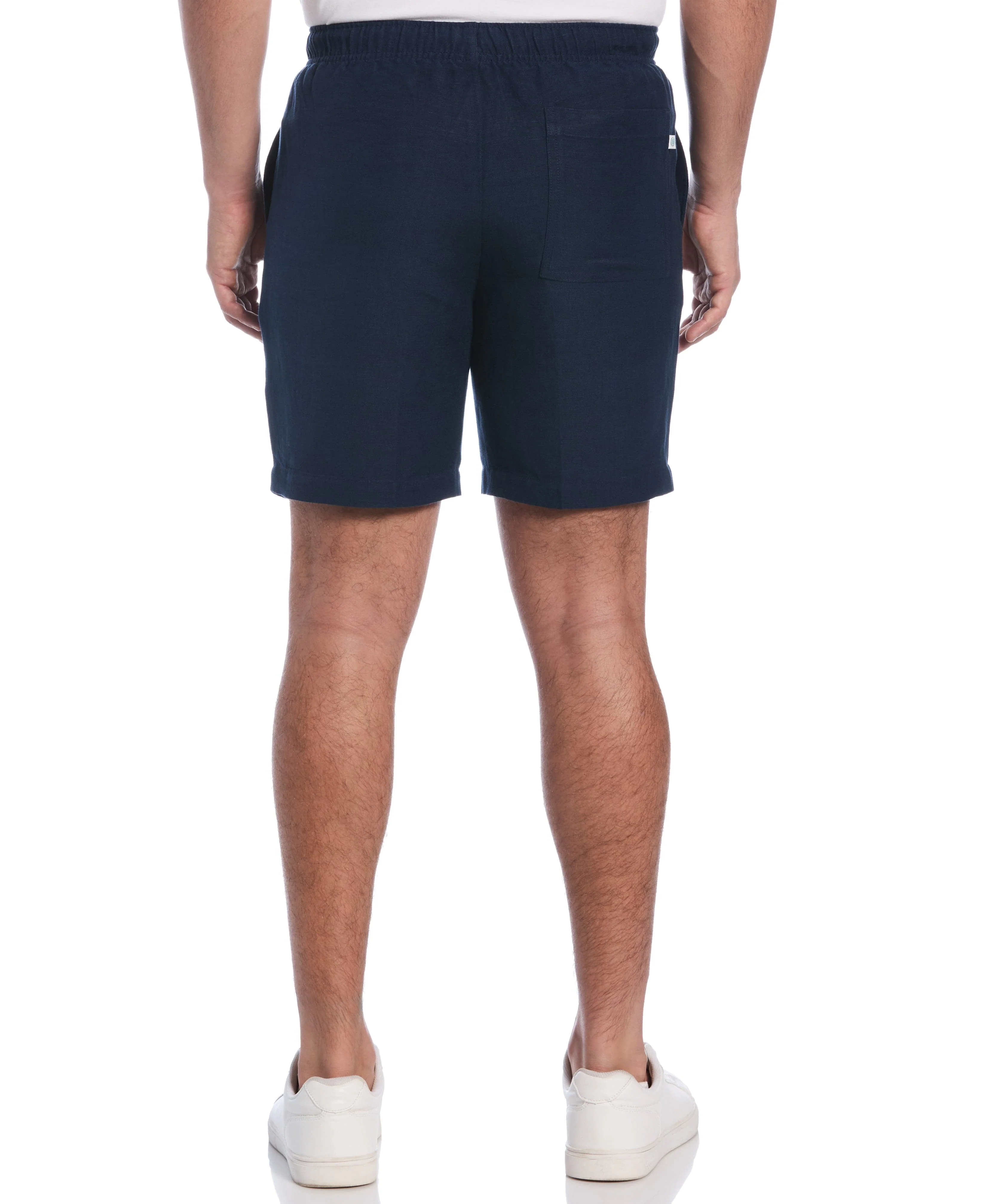 Linen-Blend Pull On Drawstring Shorts - Image 9