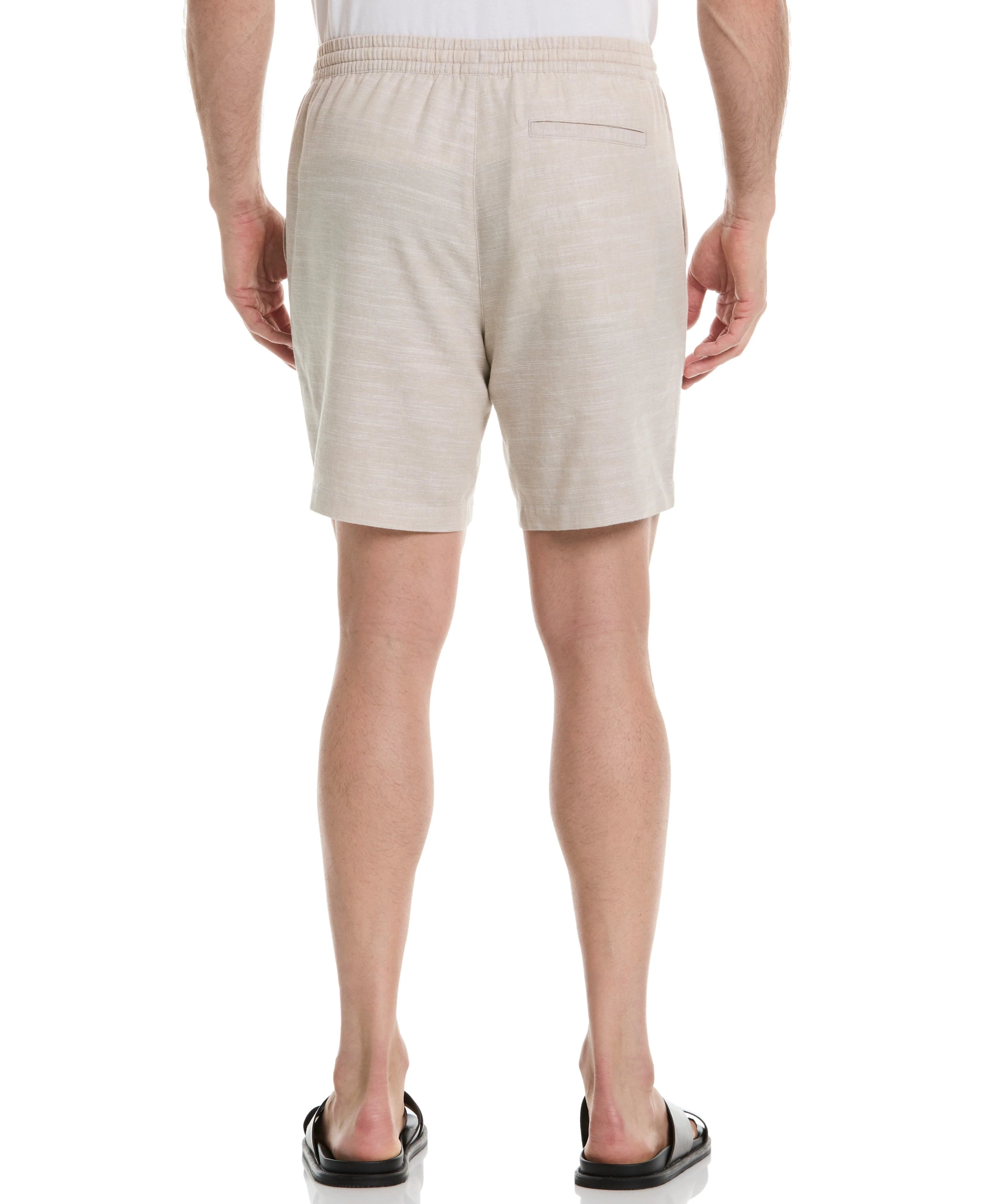 Linen Blend 7" Cross Dyed Slub Short - Image 2