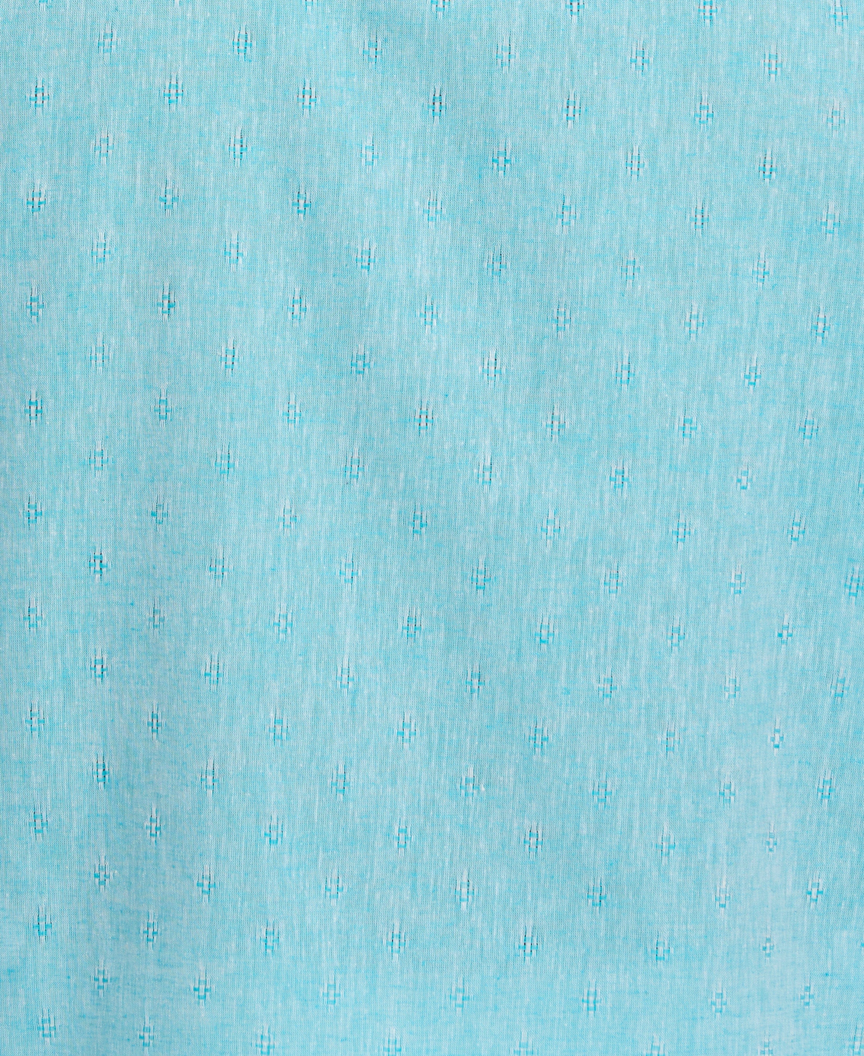 Linen Blend Diamond Dobby Print Shirt - Image 5