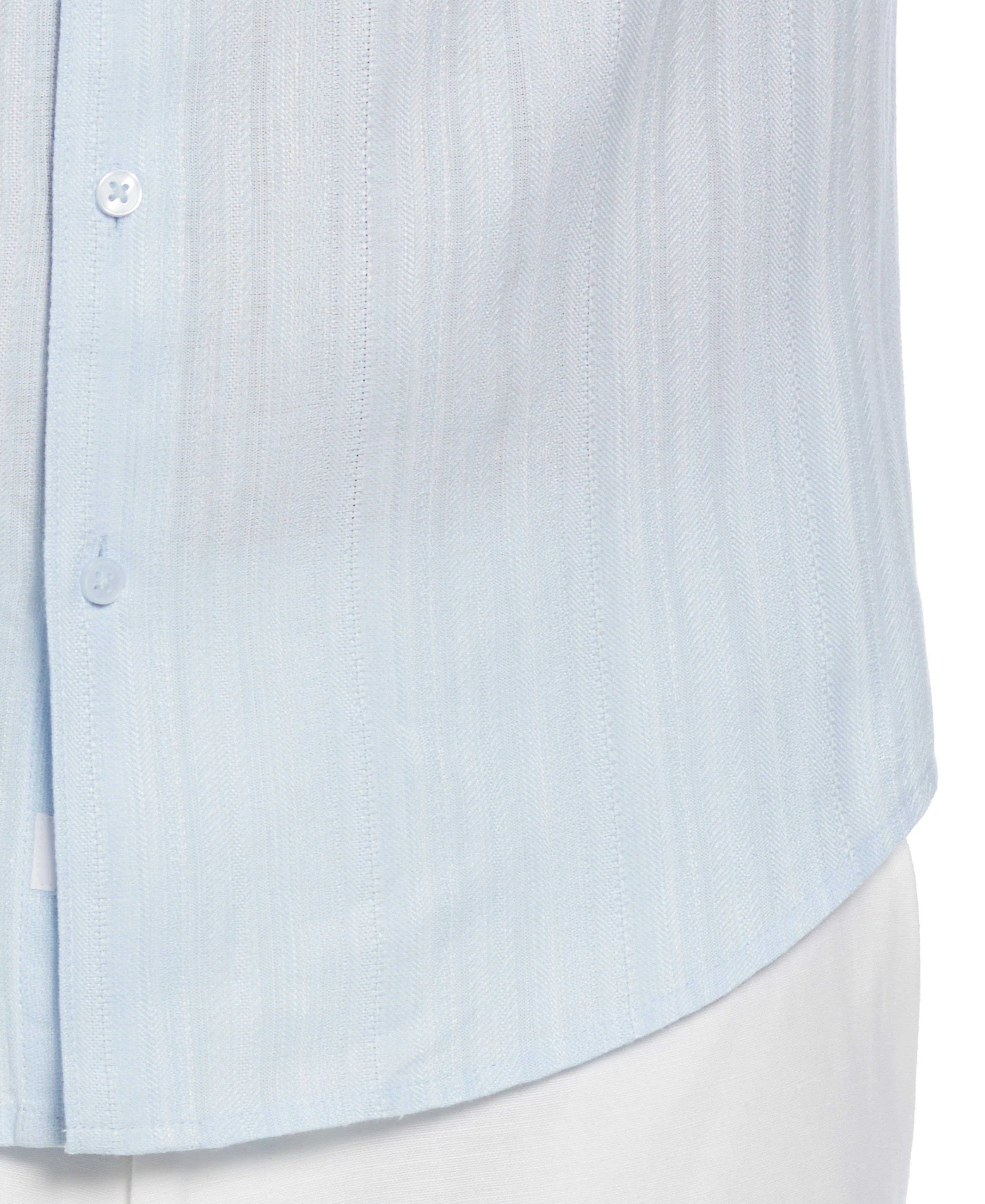 Linen Blend Dobby Stripe Print Shirt - Image 8