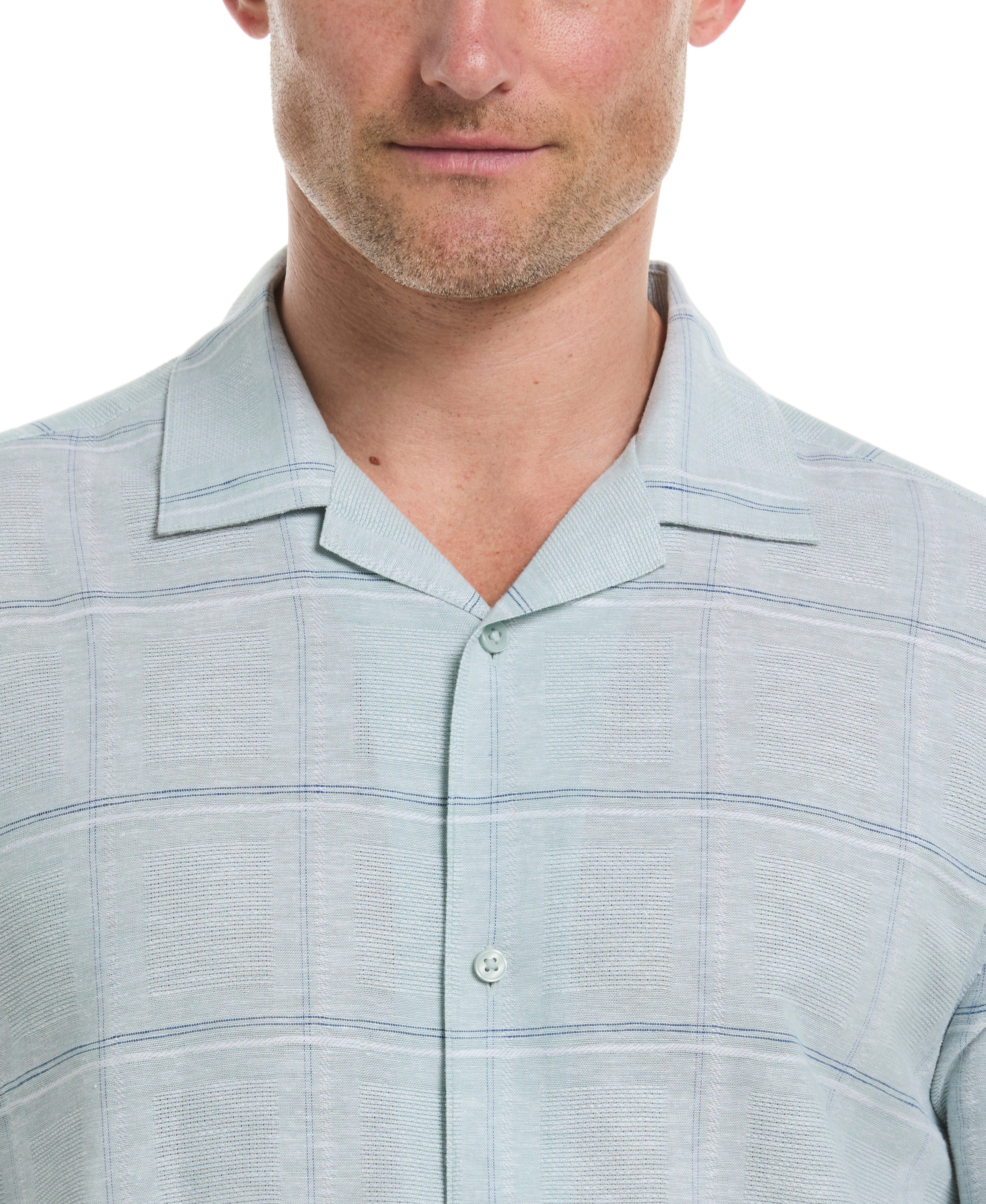 Dobby Windowpane Print Shirt - Image 4