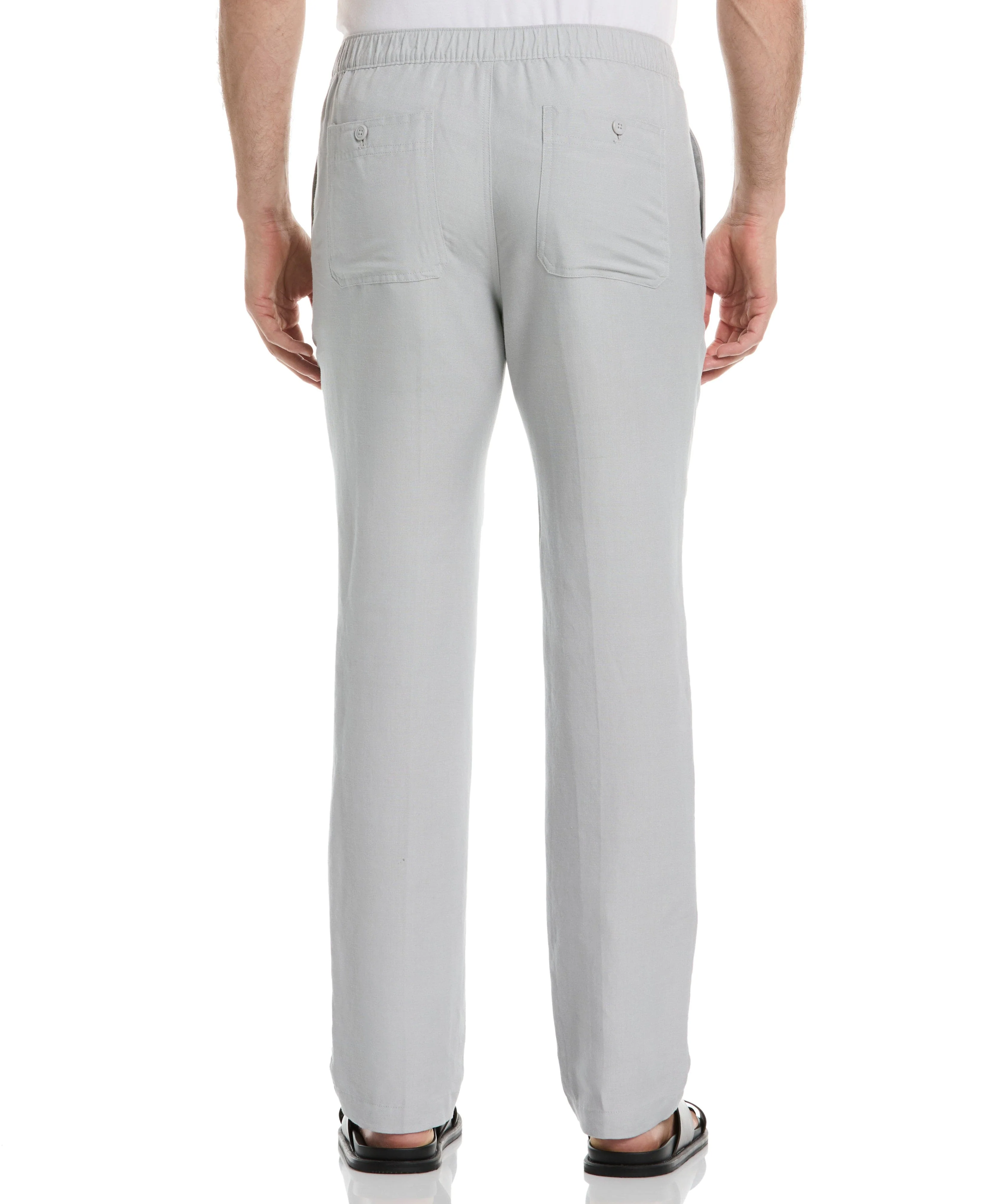 Linen-Blend Core Drawstring Pants - Image 10