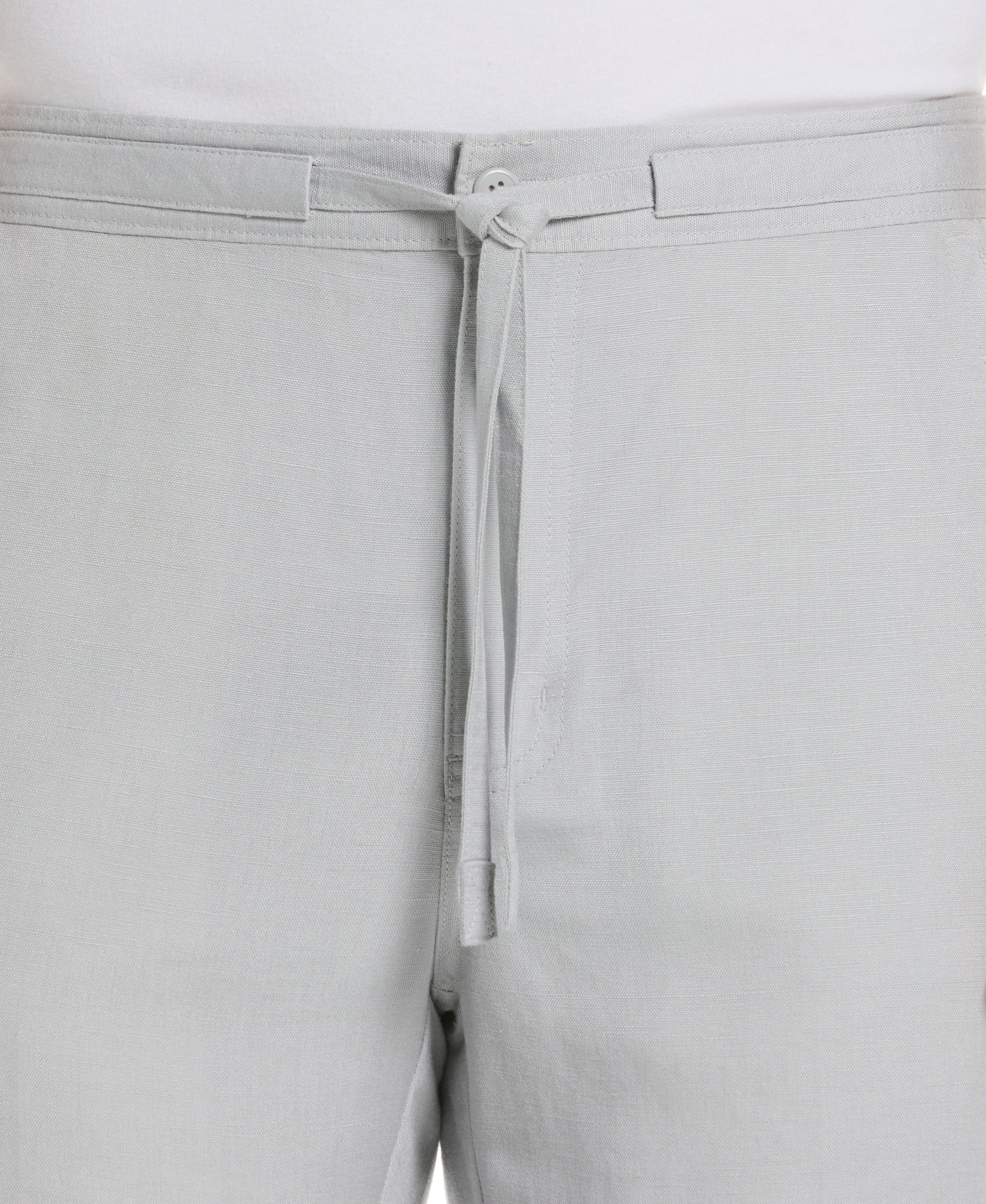 Linen-Blend Core Drawstring Pants - Image 11