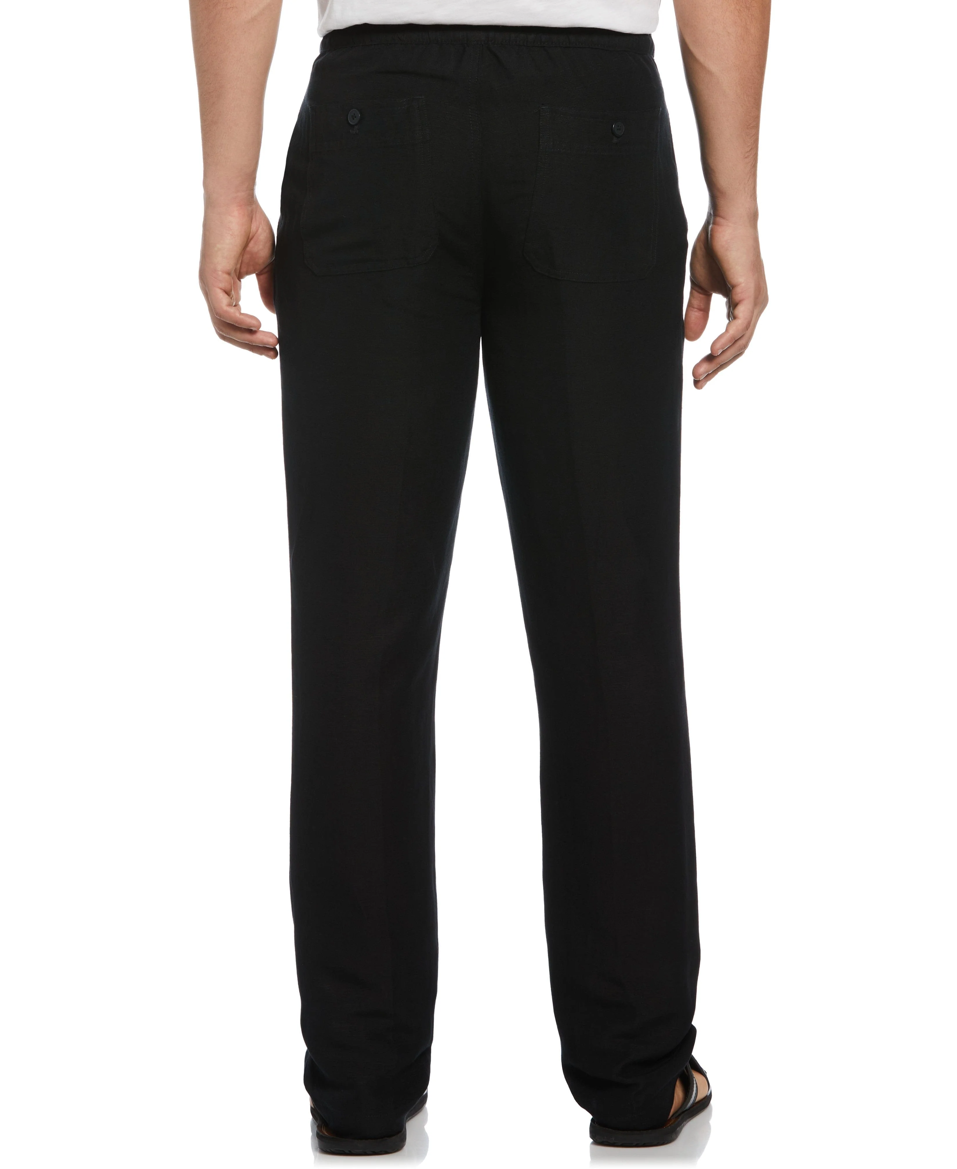 Linen-Blend Core Drawstring Pants - Image 13