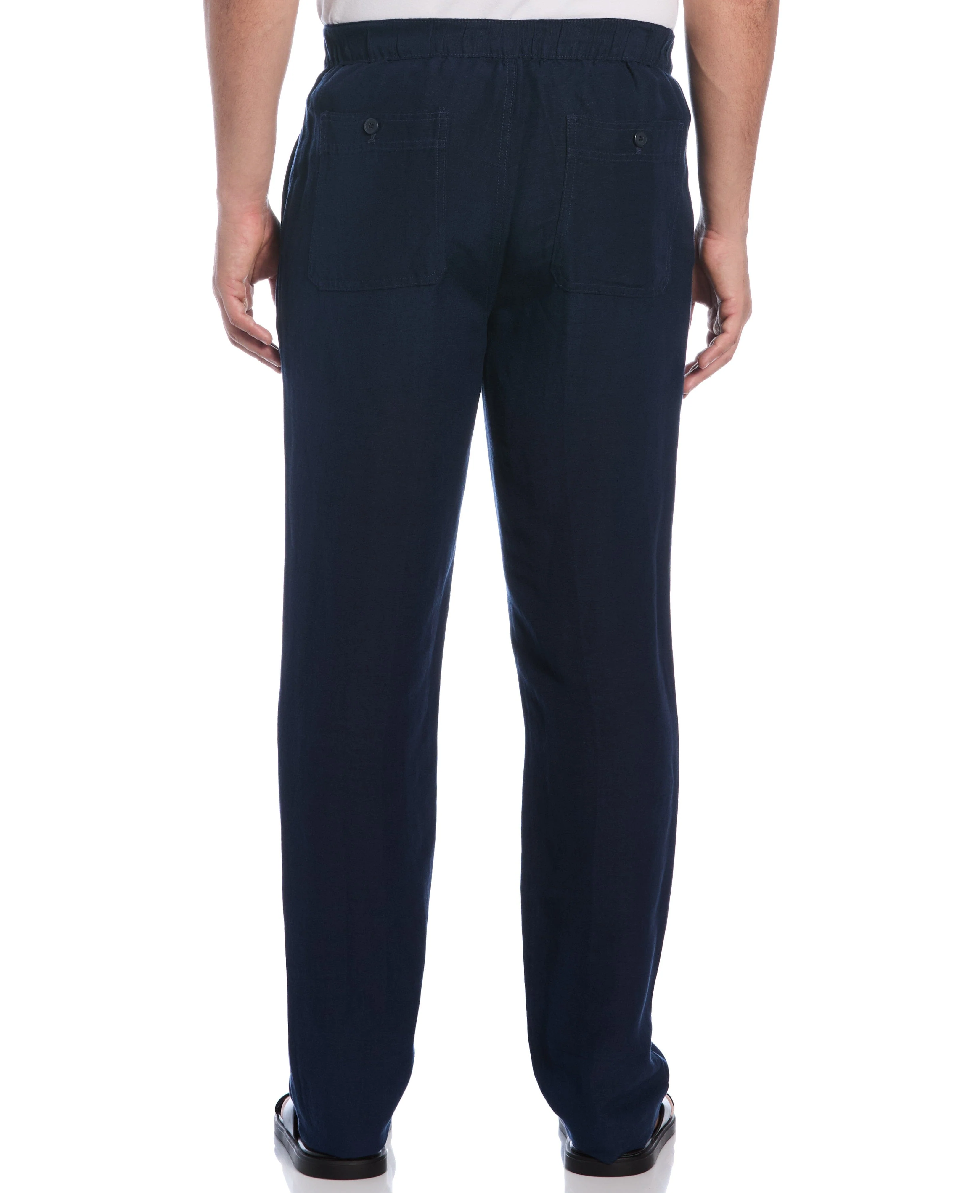 Linen-Blend Core Drawstring Pants - Image 15
