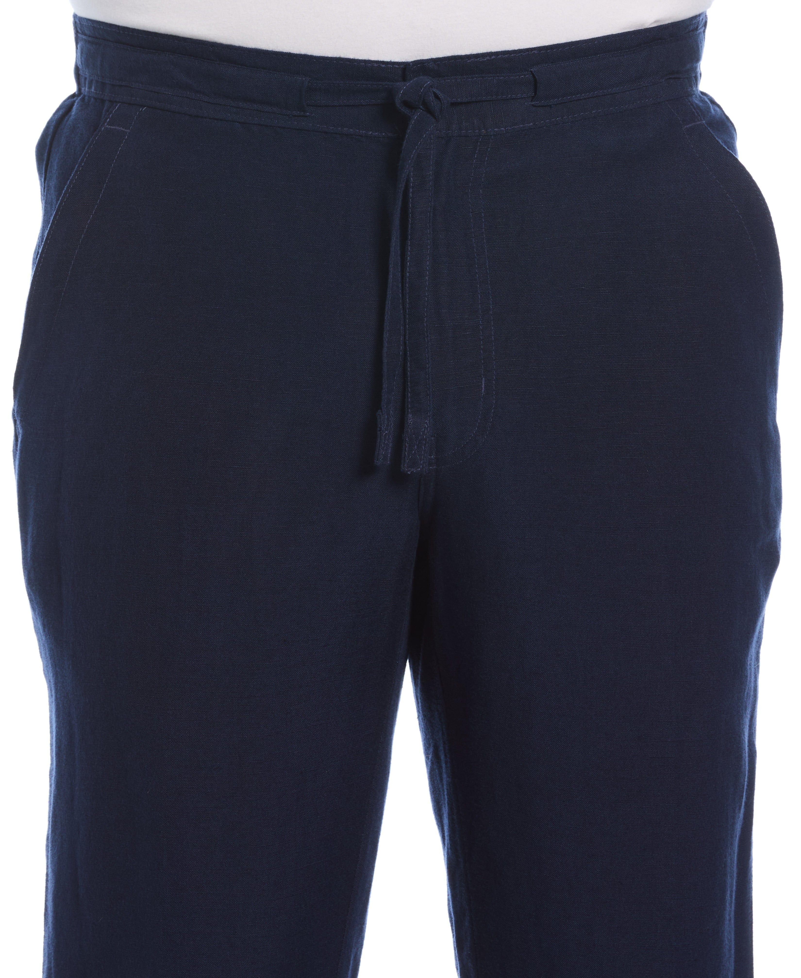 Linen-Blend Core Drawstring Pants - Image 16